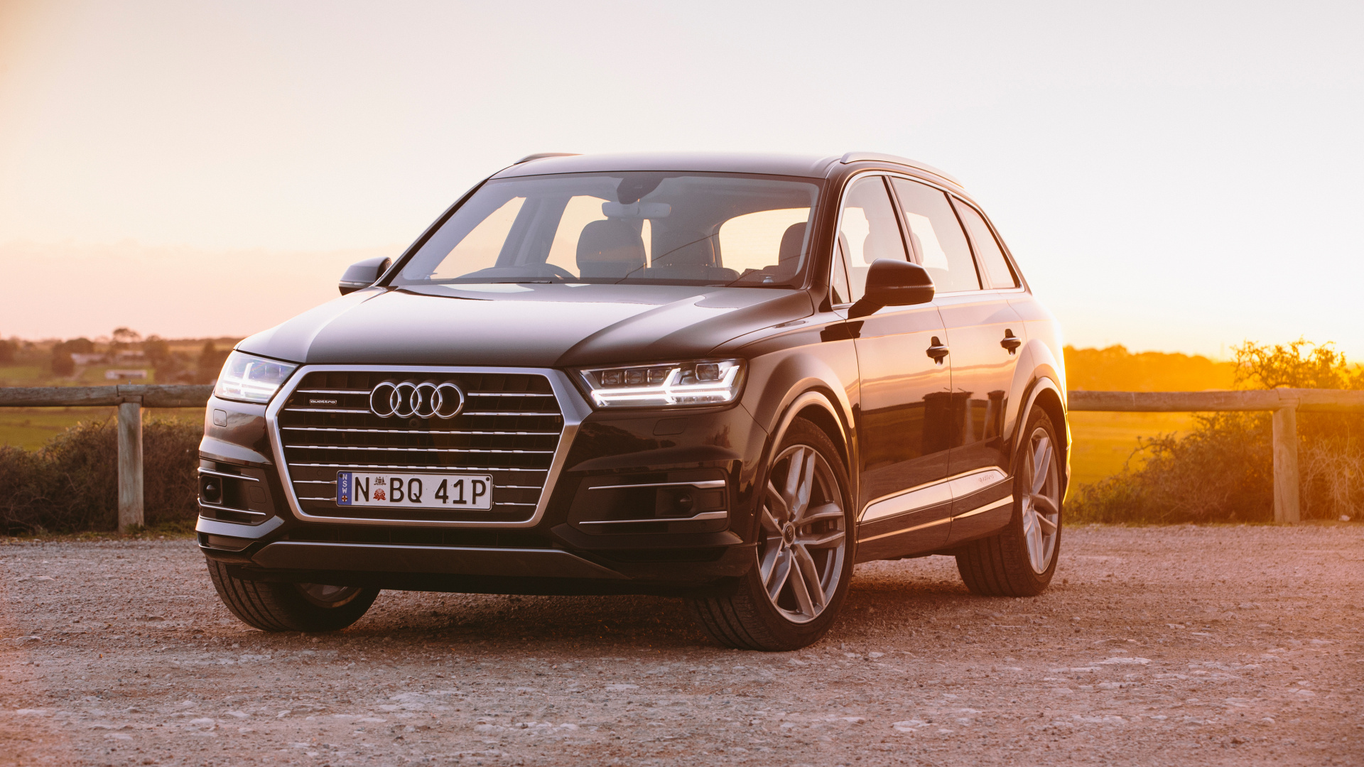 Audi a 4 Coupé Noir. Wallpaper in 1920x1080 Resolution