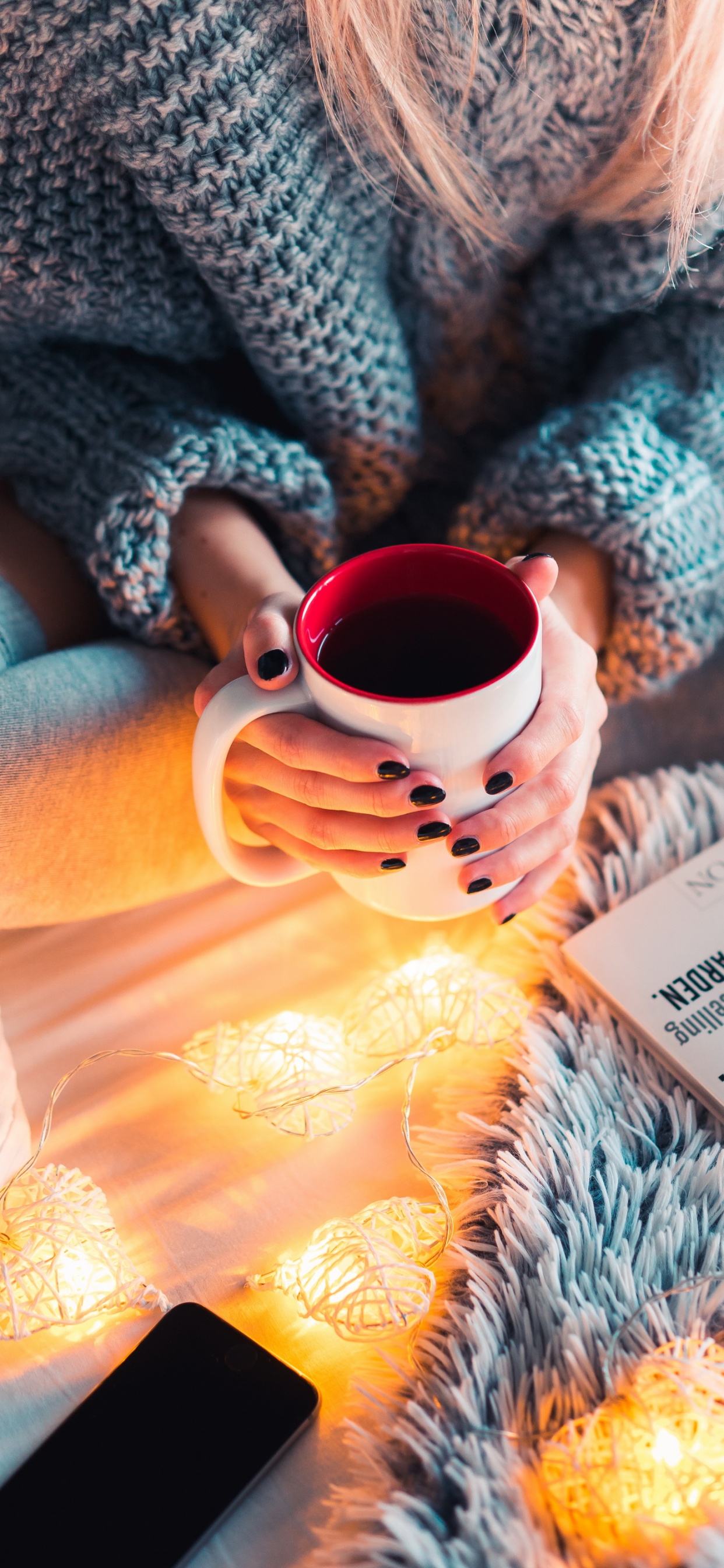 杯, 本书, 咖啡杯, 橙色, 饮具 壁纸 1242x2688 允许