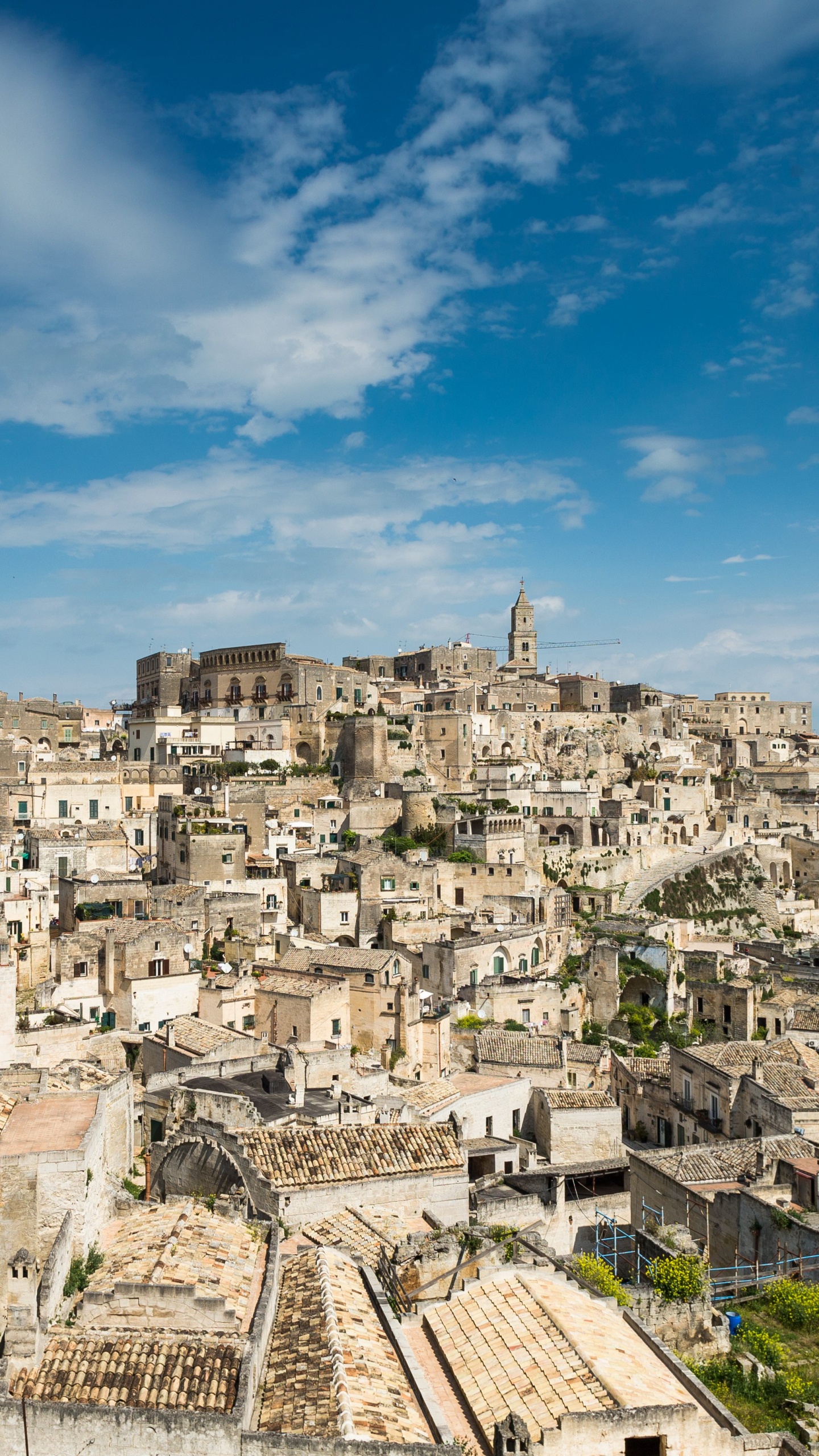 Edificios de Hormigón Blanco Bajo un Cielo Azul Durante el Día. Wallpaper in 1440x2560 Resolution