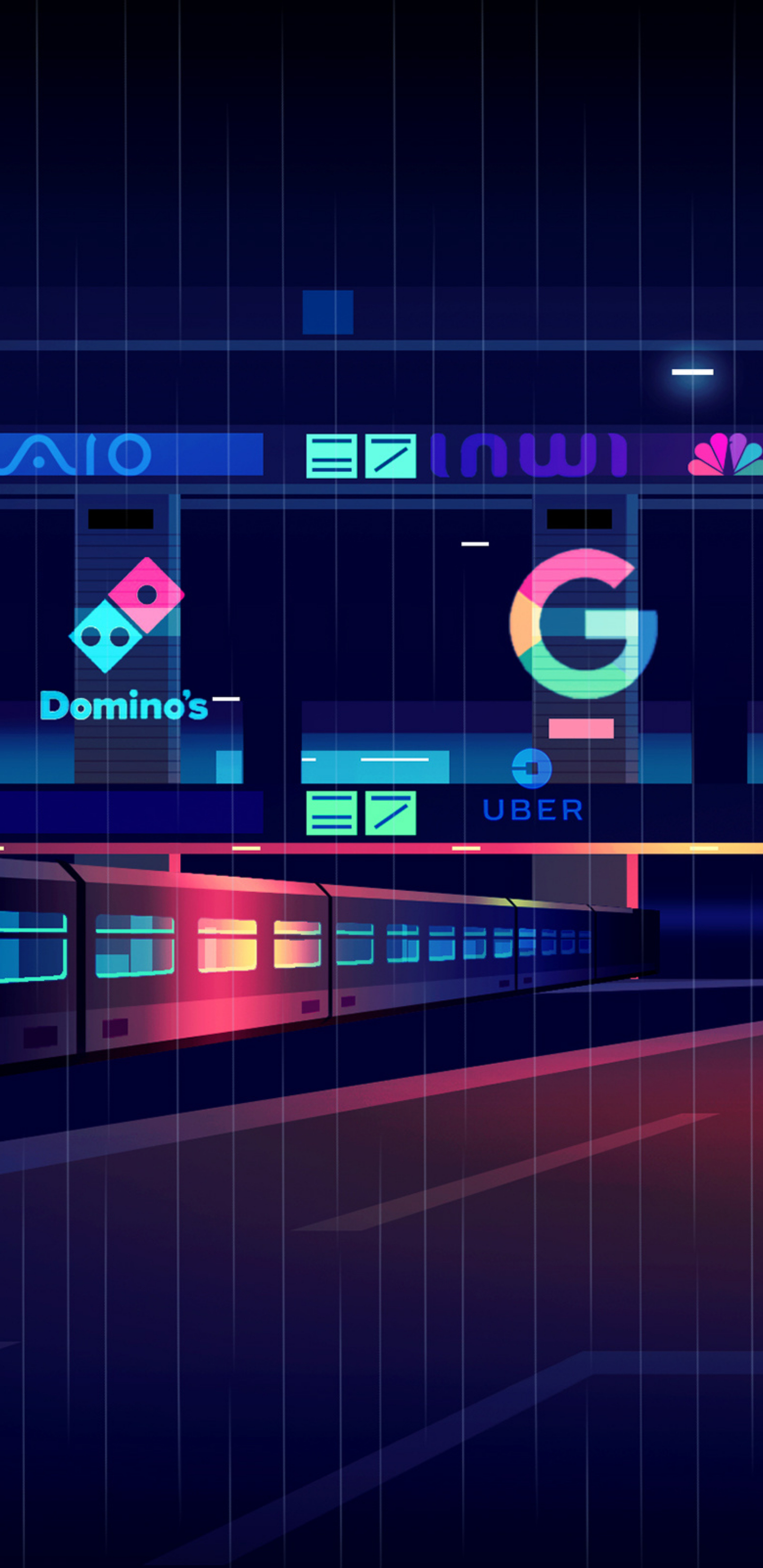 Lumière, Ligne, L'effet Visuel de L'éclairage, Technologie, Néon. Wallpaper in 1440x2960 Resolution