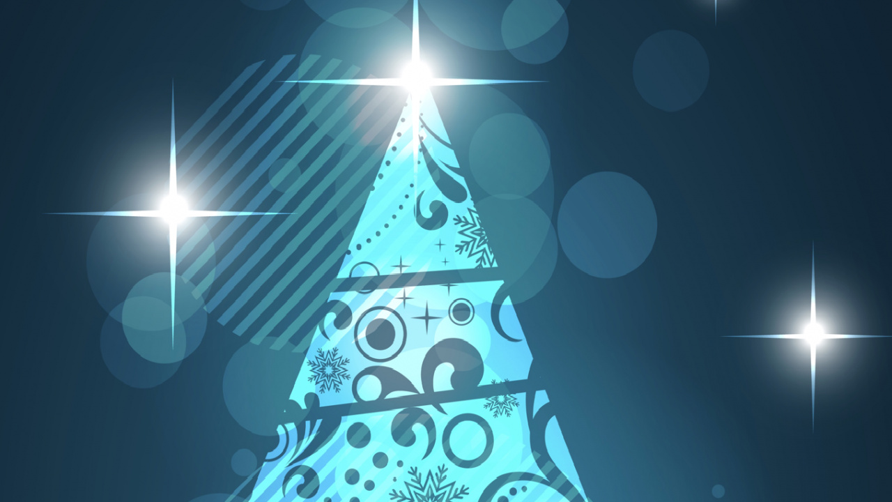 Ilustración, Diseño, de Colores, Pixel, Navidad. Wallpaper in 1280x720 Resolution