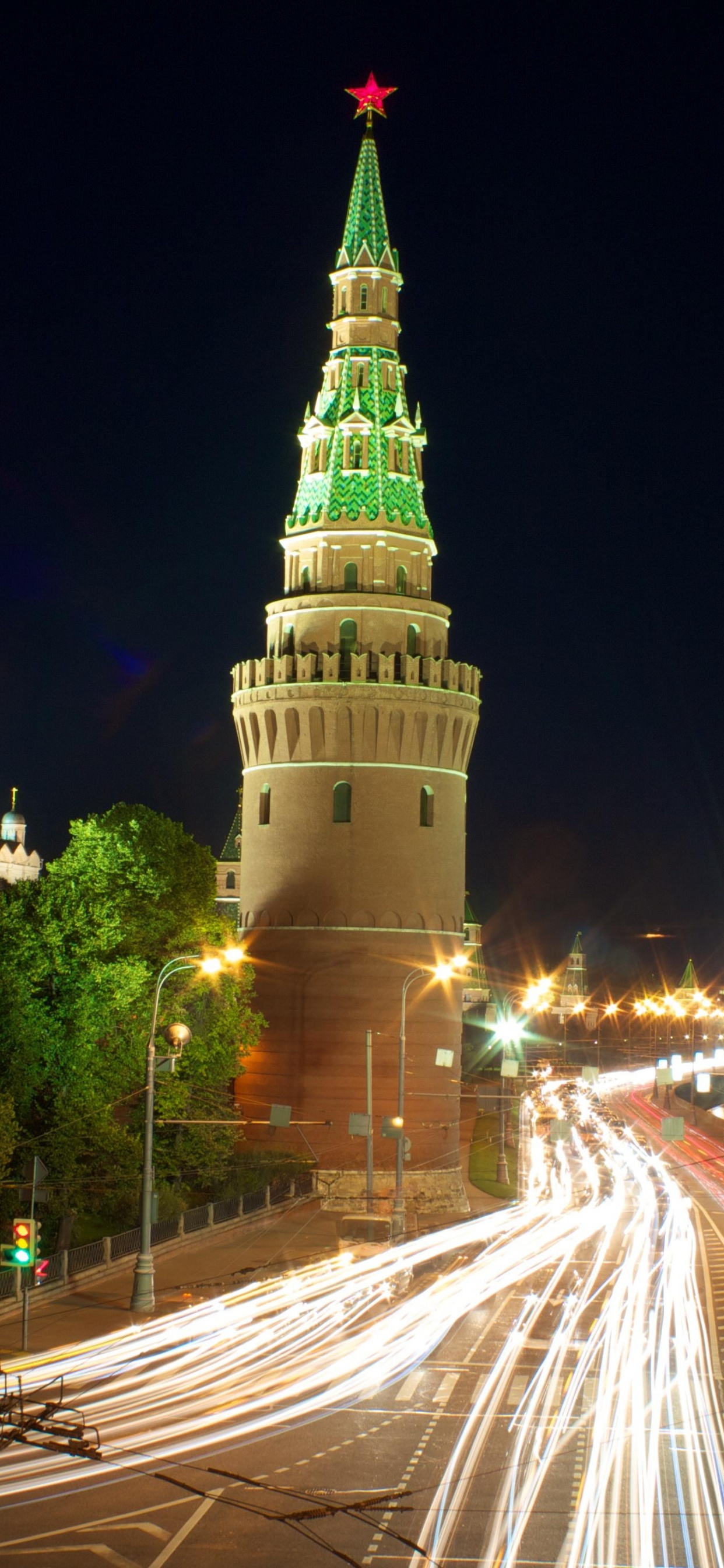 Time Lapse Photography of Cars on Road During Night Time. Wallpaper in 1242x2688 Resolution