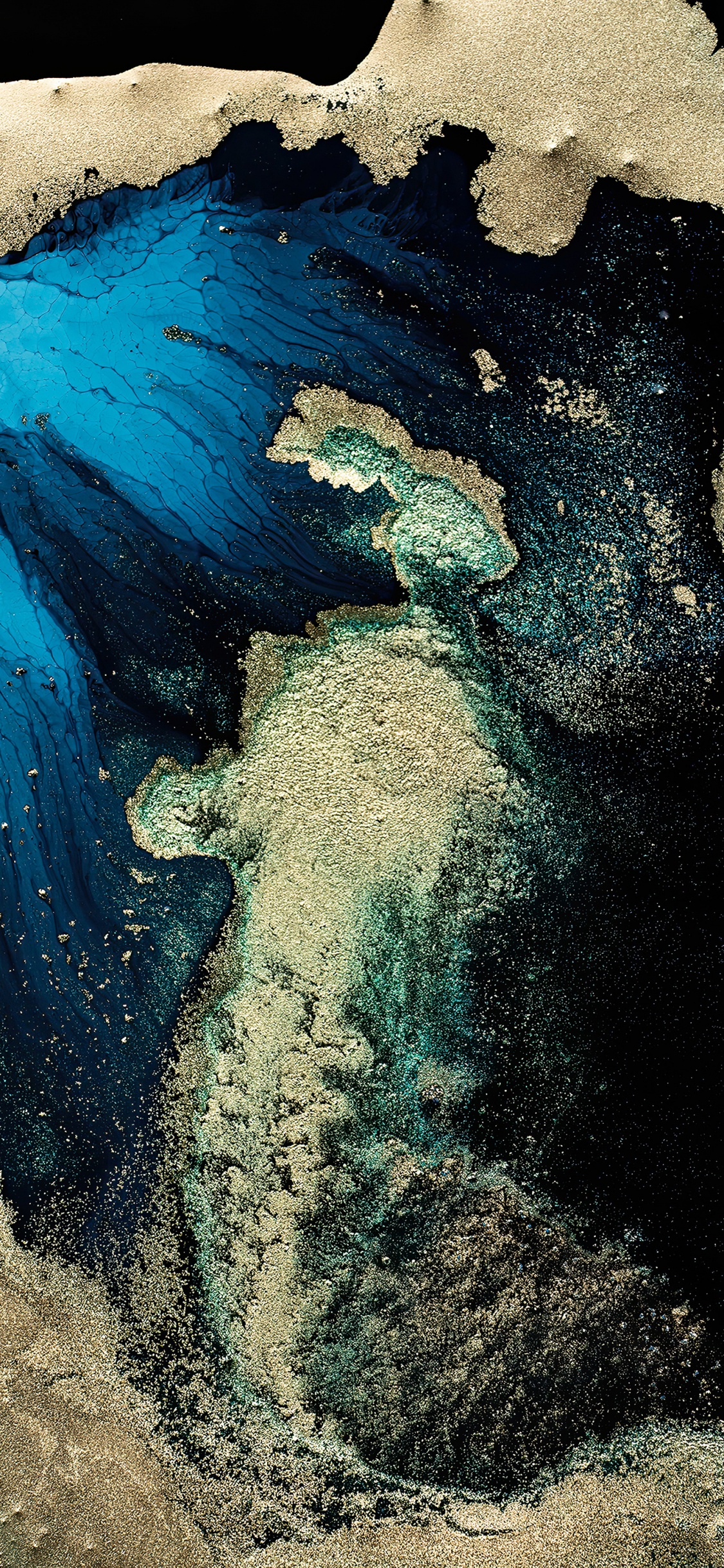 Eau, Apple, Art, Surface de la Route, Asphalt. Wallpaper in 1125x2436 Resolution