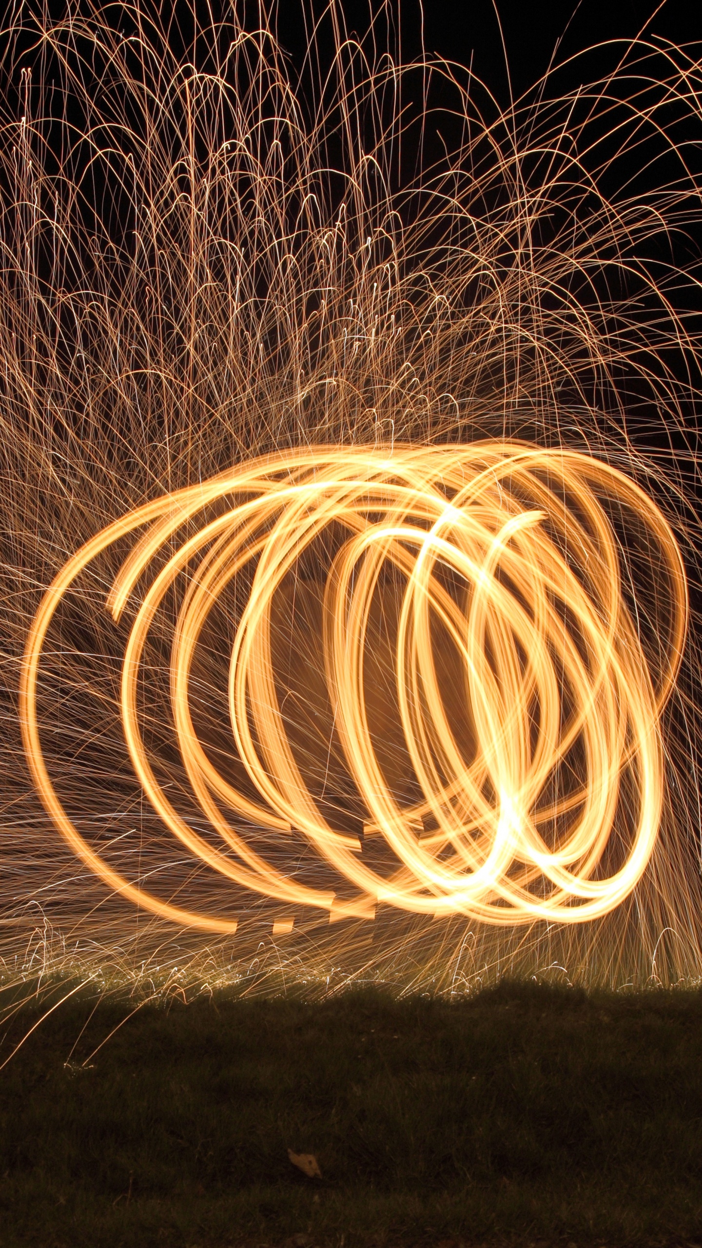 Time Lapse Photography of Fire. Wallpaper in 1440x2560 Resolution