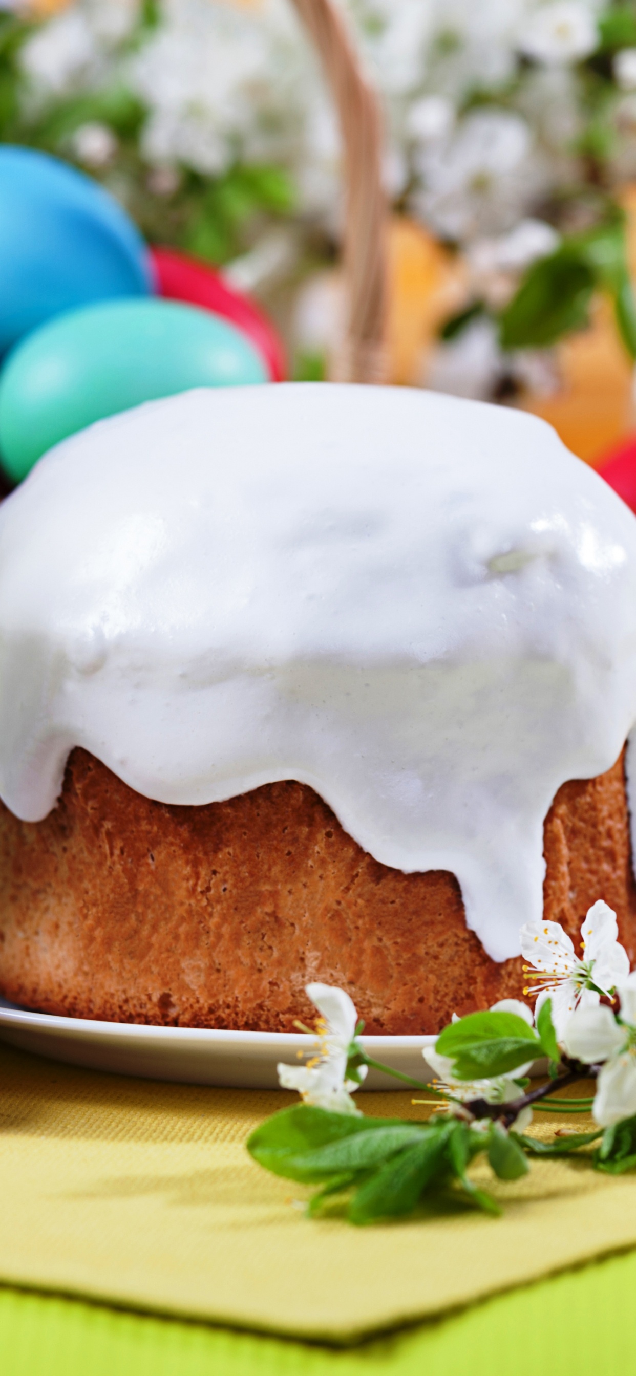 Kulich, Easter, Easter Egg, Food, Paska. Wallpaper in 1242x2688 Resolution