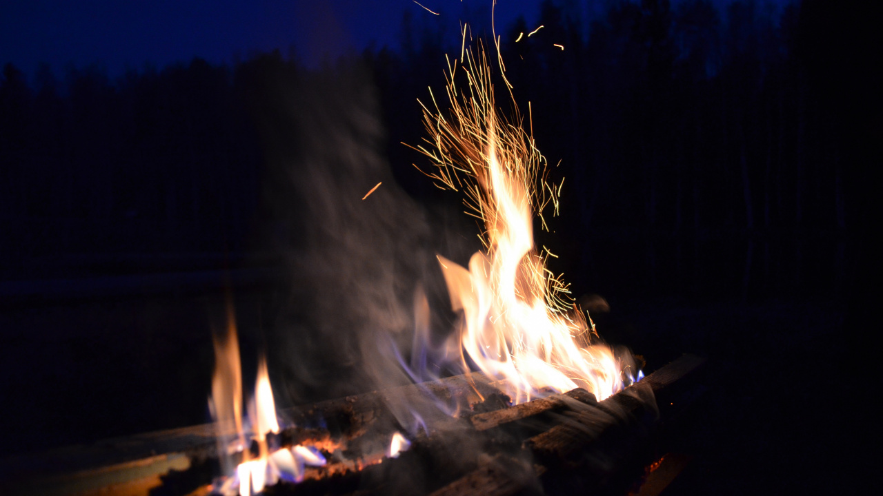 Photographie en Accéléré du Feu. Wallpaper in 1280x720 Resolution