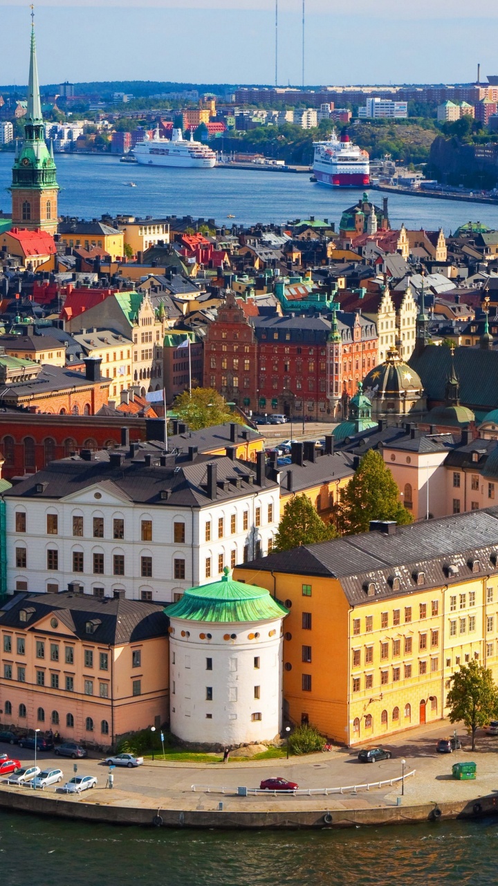 Stockholm, Car Rental, City, Water, Building. Wallpaper in 720x1280 Resolution