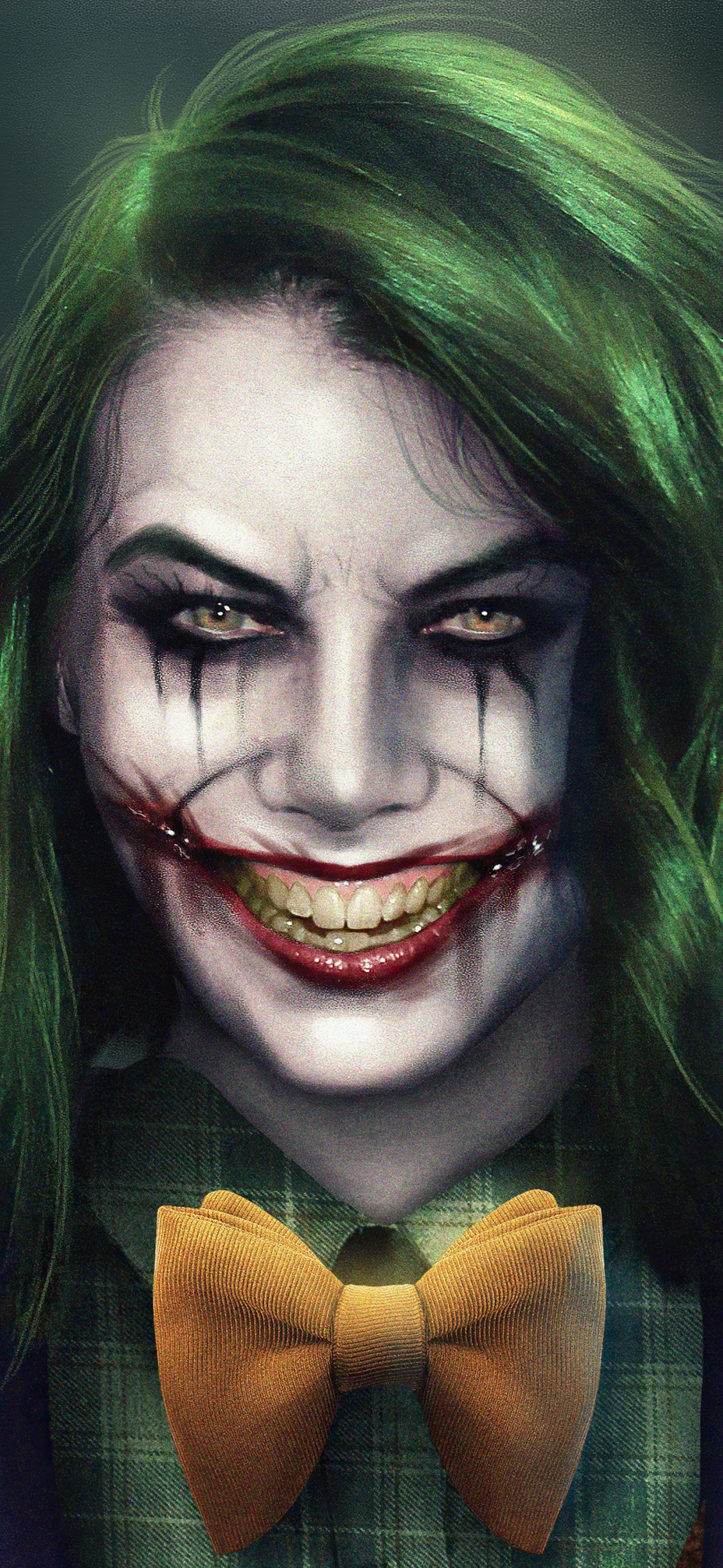 Lauren Cohan Joker, The Joker, The Walking Dead, Art, Digital Art. Wallpaper in 1125x2436 Resolution