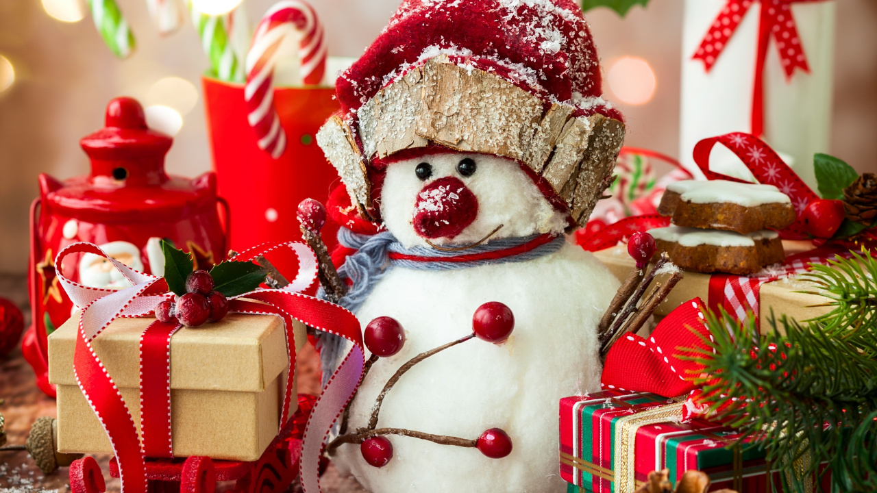 Christmas Day, Christmas Decoration, Christmas Tree, Christmas Ornament, Santa Claus. Wallpaper in 1280x720 Resolution