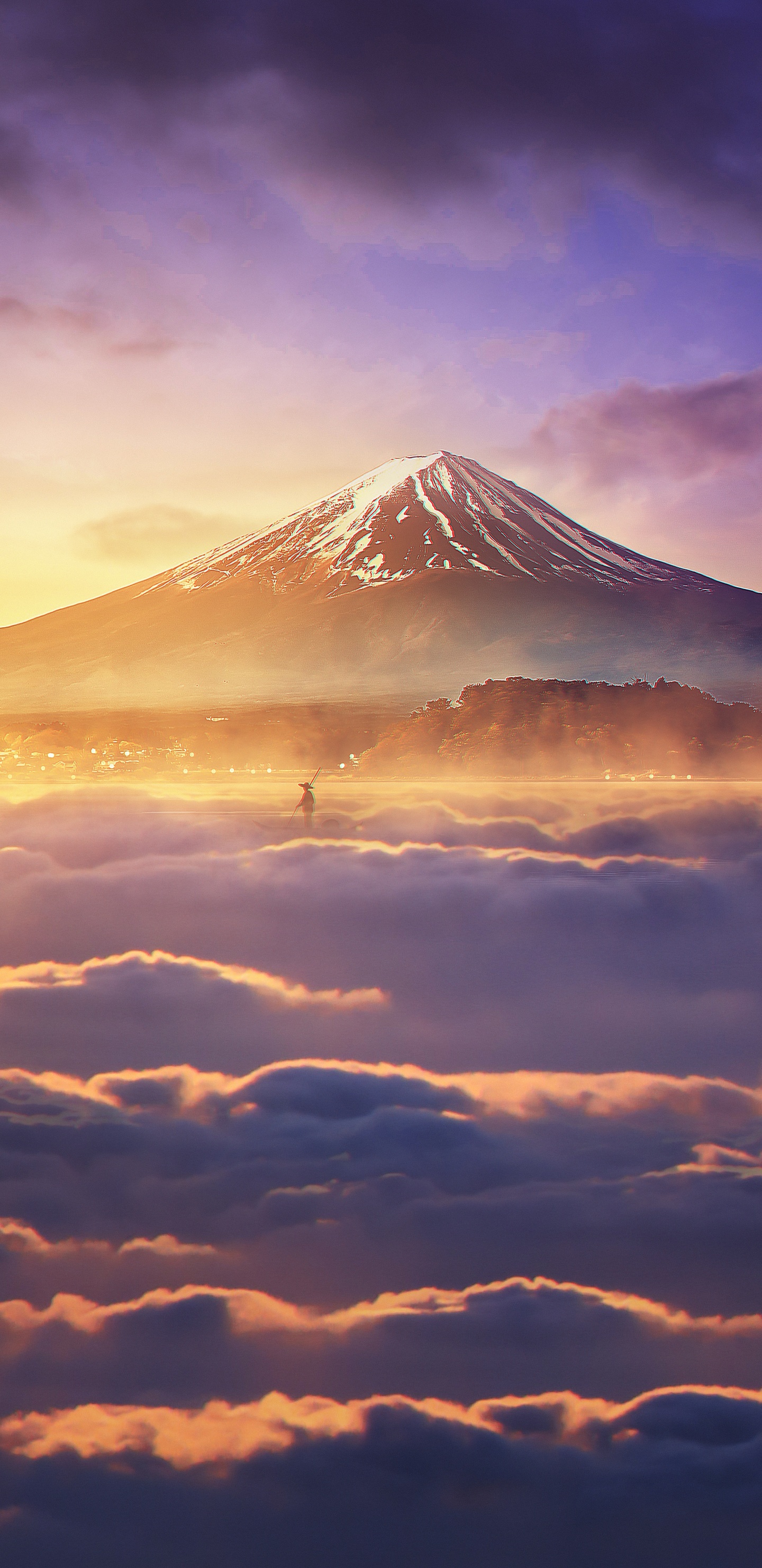 Atmosphäre, Sonnenlicht, Cumulus, Cloud, Afterglow. Wallpaper in 1440x2960 Resolution