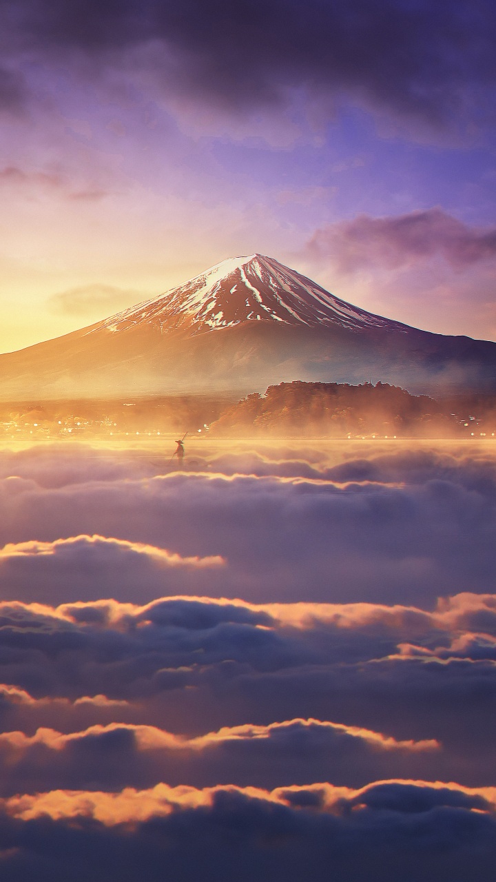 Atmosphäre, Sonnenlicht, Cumulus, Cloud, Afterglow. Wallpaper in 720x1280 Resolution