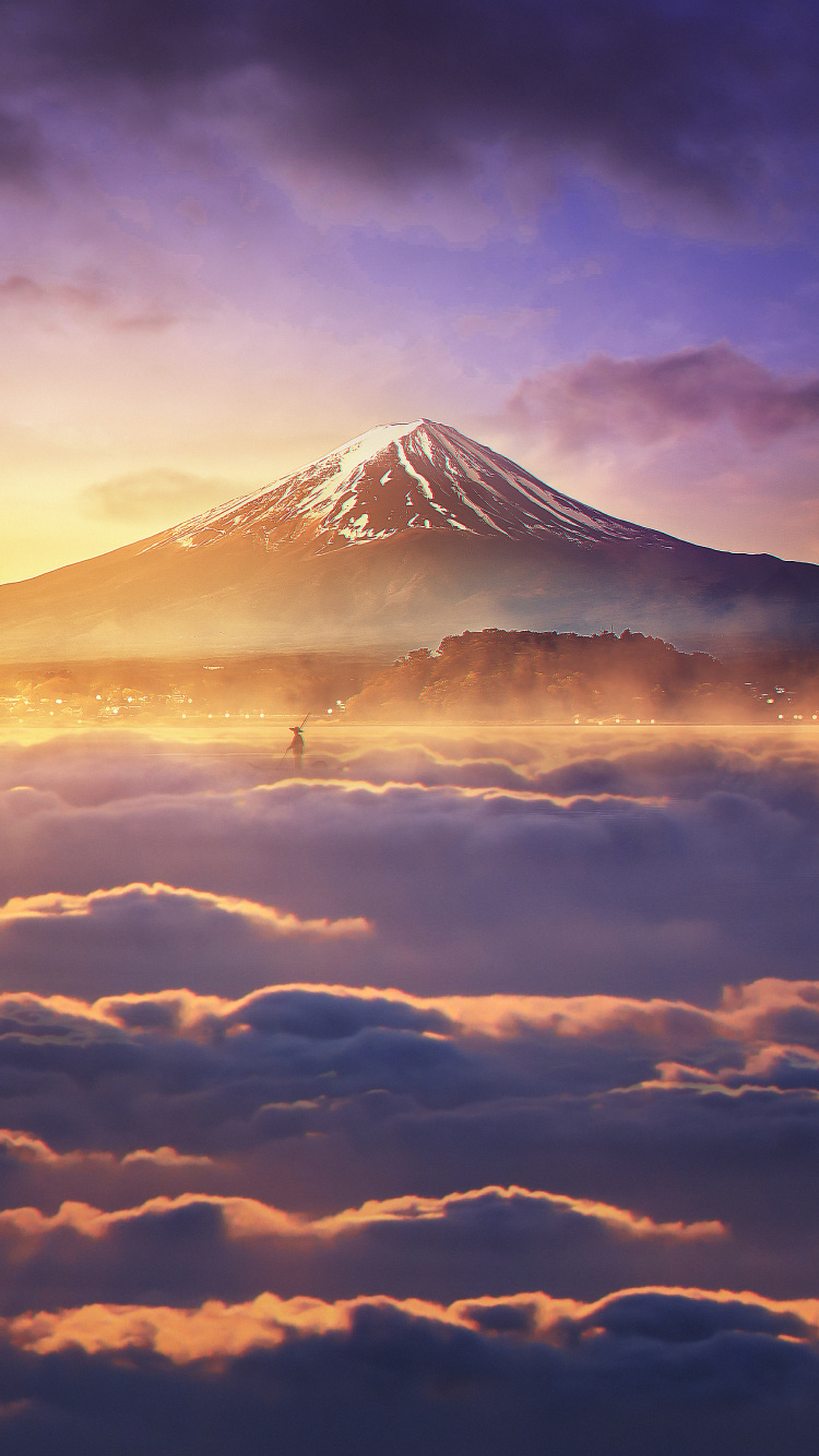 Atmosphère, Cumulus, Afterglow, Lumière, Highland. Wallpaper in 750x1334 Resolution