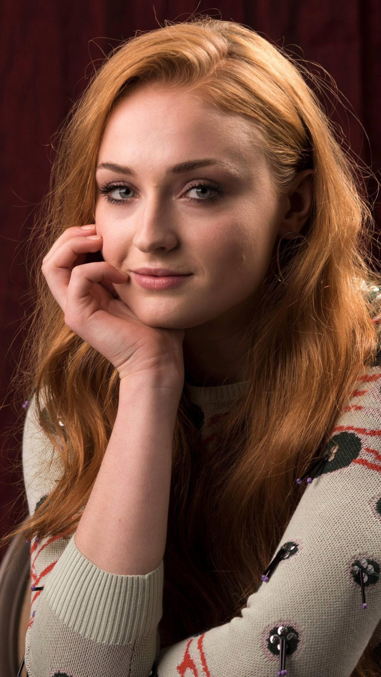 Schönheit, Sophie Turner, Jean Gray, X-Men Apokalypse, Schauspieler. Wallpaper in 750x1334 Resolution