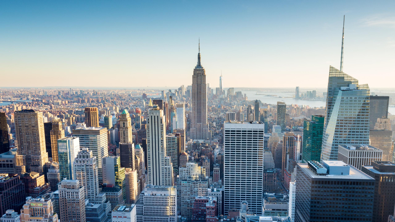 Aerial View of City Buildings During Daytime. Wallpaper in 1280x720 Resolution