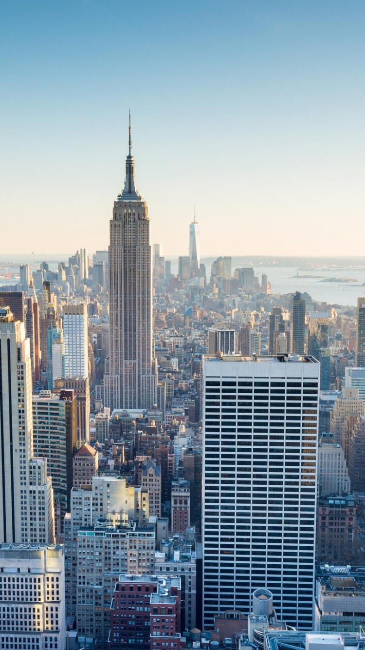 Aerial View of City Buildings During Daytime. Wallpaper in 750x1334 Resolution