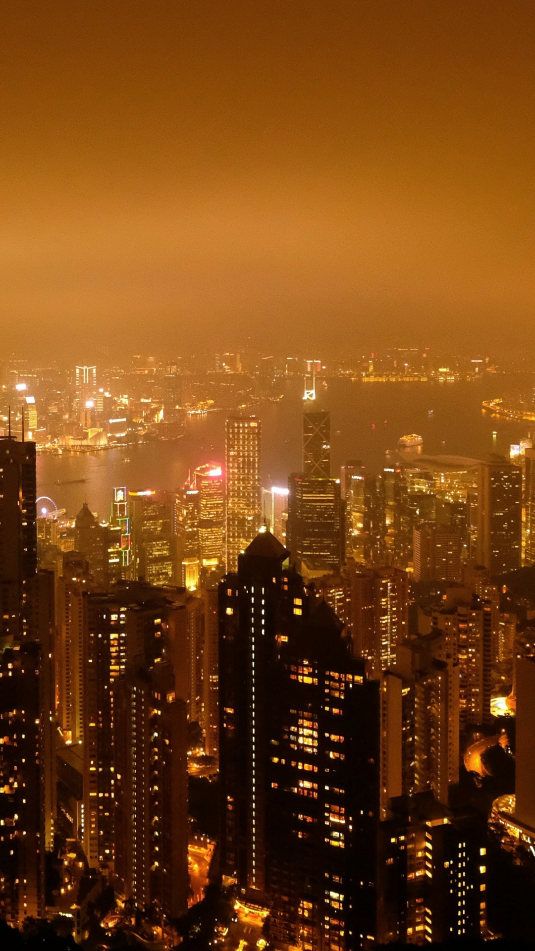 City Skyline During Night Time. Wallpaper in 1080x1920 Resolution