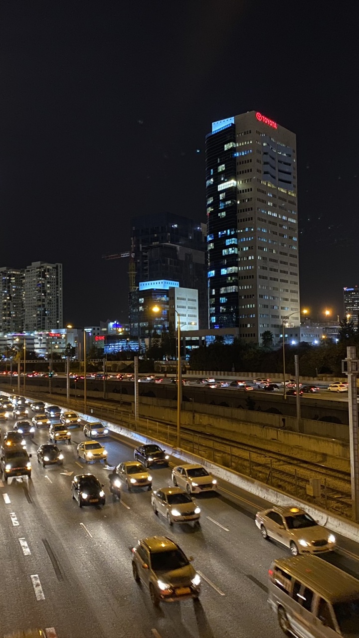 Road, Nacht, Transport, Metropole, Stadtgebiet. Wallpaper in 720x1280 Resolution