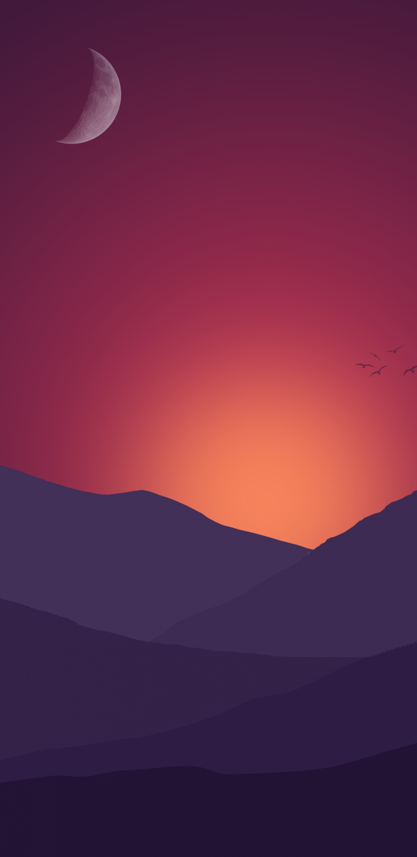 el Minimalismo, Tablet, Montaña, Disponible, Las Formaciones Montañosas. Wallpaper in 1440x2960 Resolution