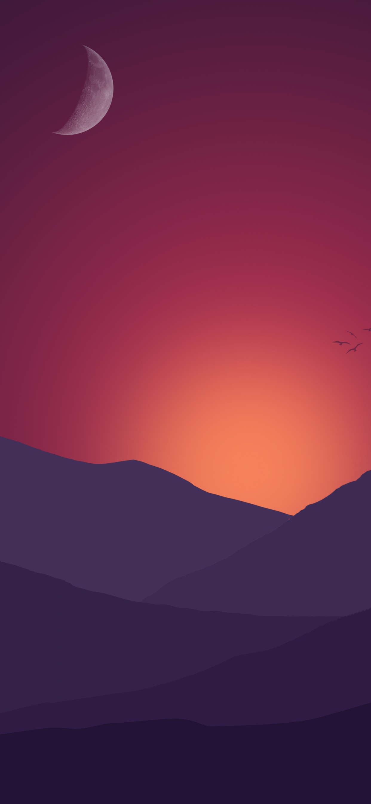 Wall, Minimalism, Tablet, Mountain, Available. Wallpaper in 1242x2688 Resolution