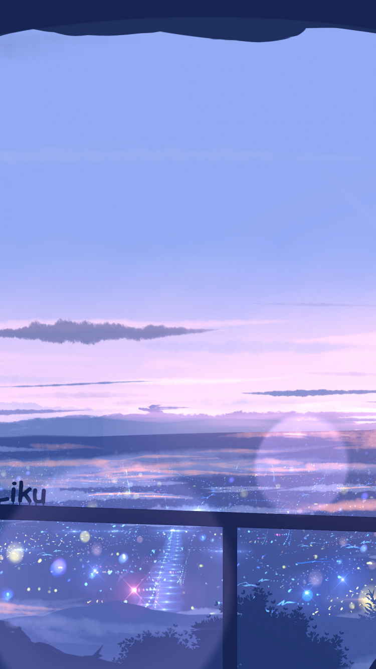 Horizon de la Ville Pendant la Nuit. Wallpaper in 750x1334 Resolution