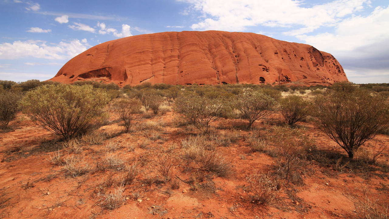 Brown Rock Formation Under Blue Sky During Daytime. Wallpaper in 1280x720 Resolution