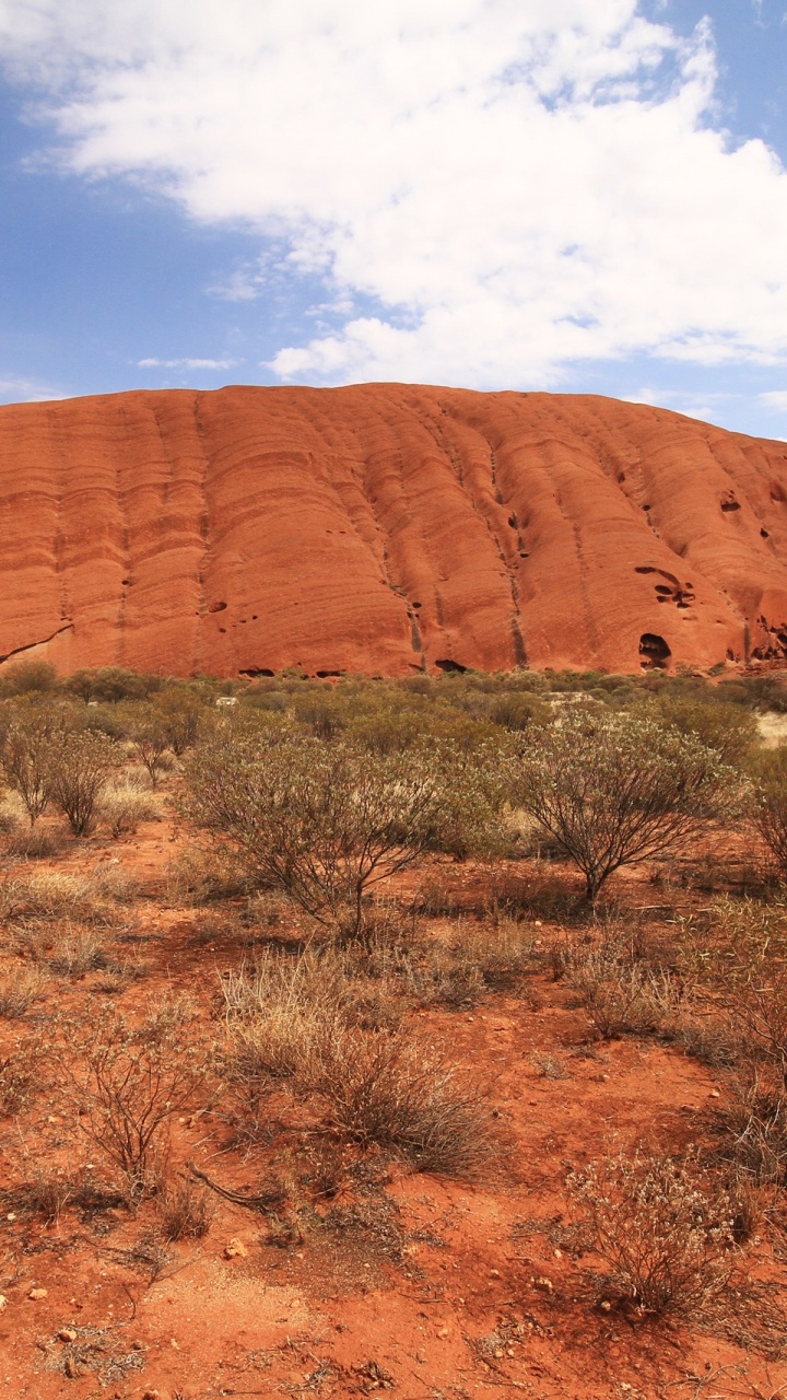 Brown Rock Formation Under Blue Sky During Daytime. Wallpaper in 720x1280 Resolution