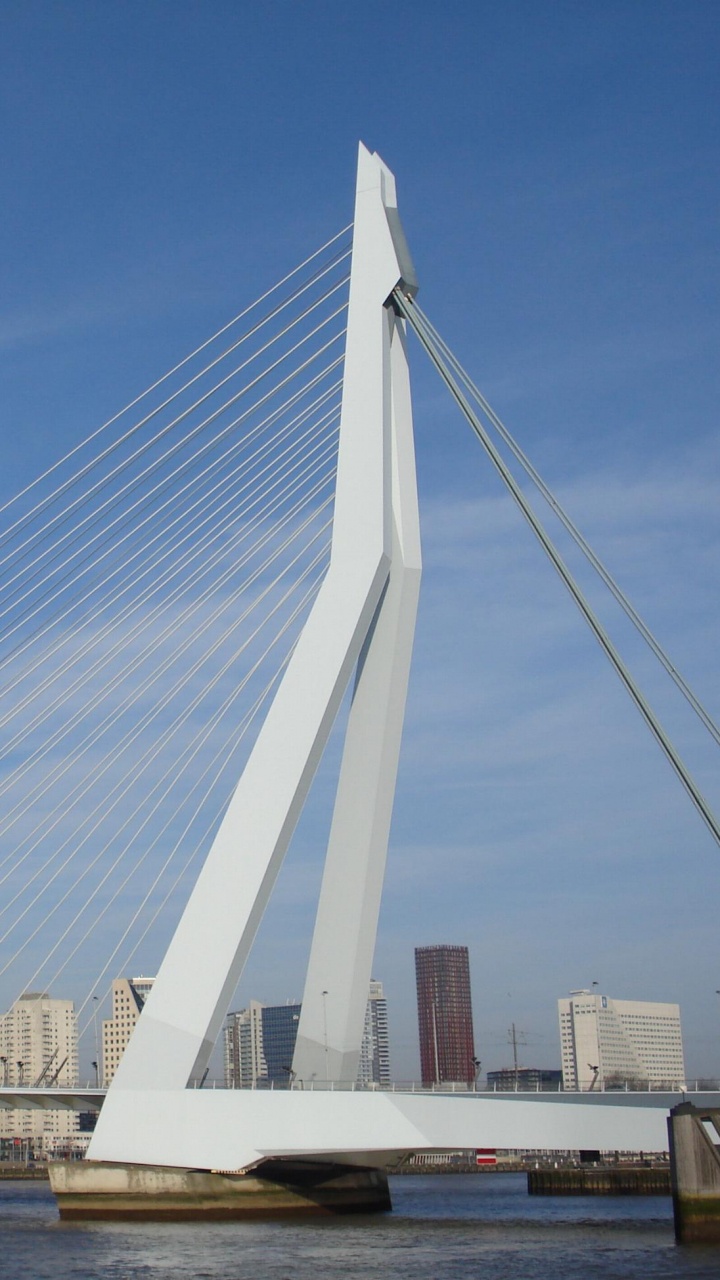 White Bridge Over Body of Water During Daytime. Wallpaper in 720x1280 Resolution