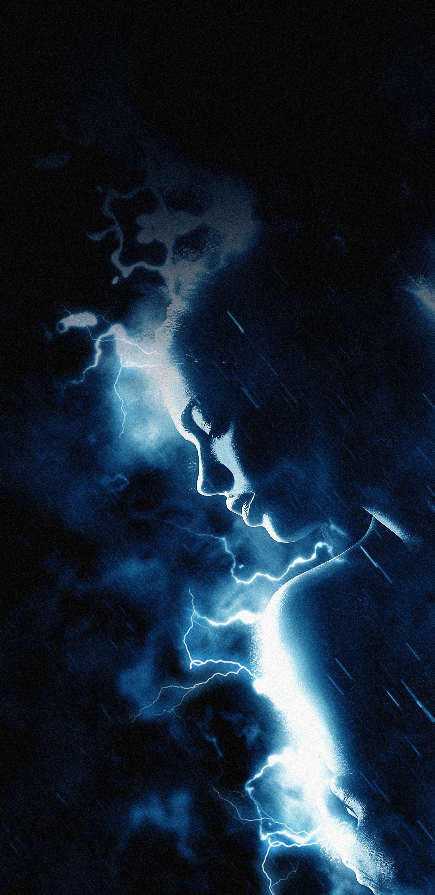 Atmosphere, Water, Thunder, Thunderstorm, Electricity. Wallpaper in 1440x2960 Resolution