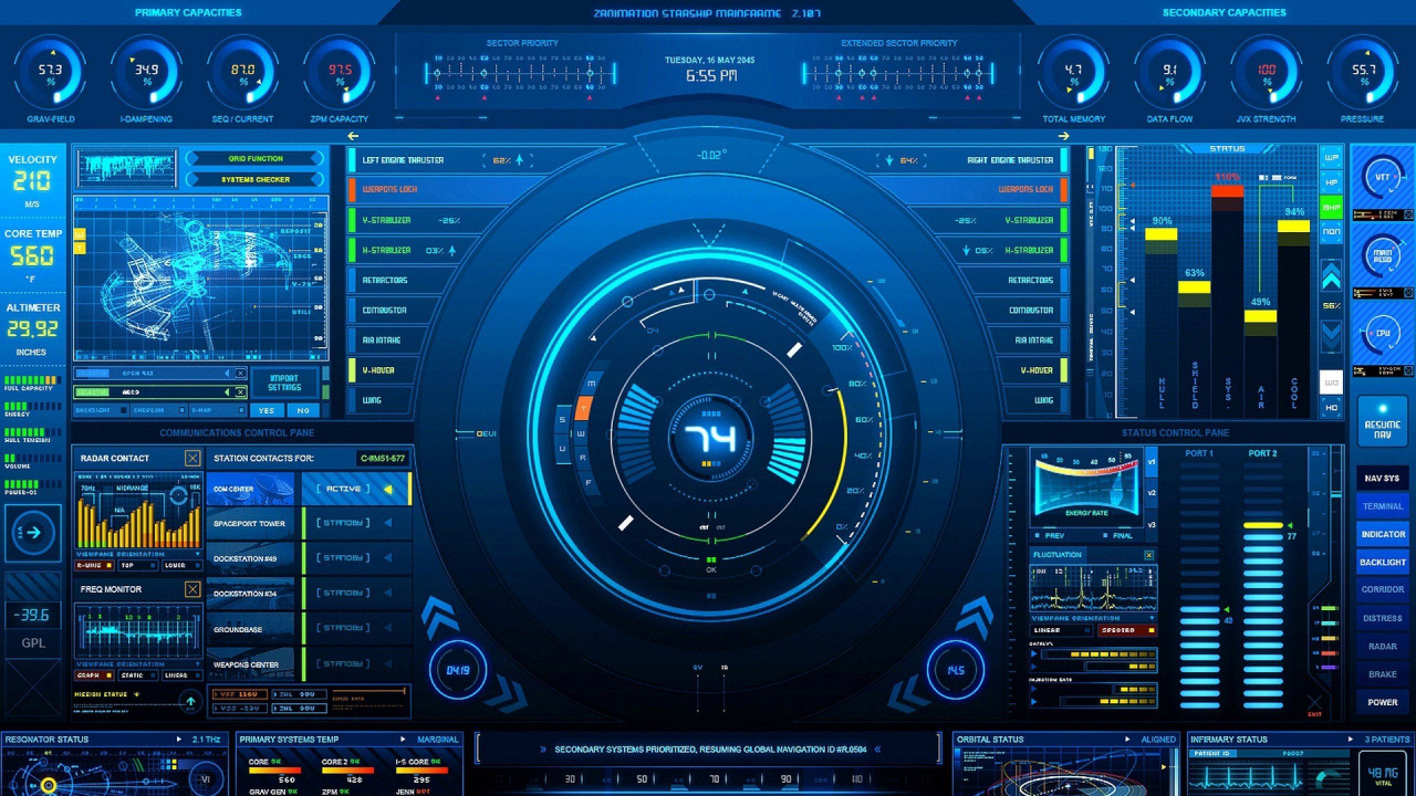 Black and Blue Audio Mixer. Wallpaper in 1280x720 Resolution