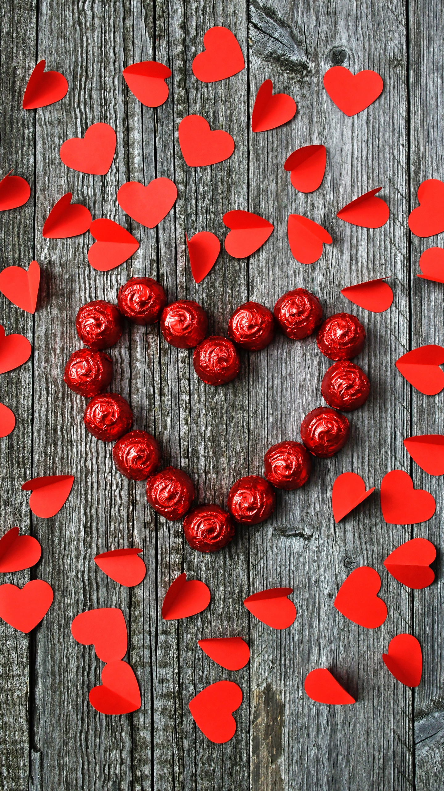 Cœur, le Jour de Valentines, Red, Amour, Usine. Wallpaper in 1440x2560 Resolution