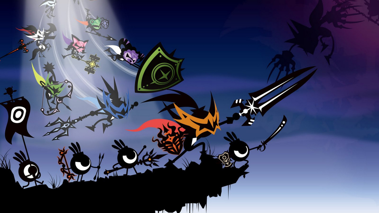 Patapon, Illustration, Graphisme, Fiction, Cartoon. Wallpaper in 1280x720 Resolution