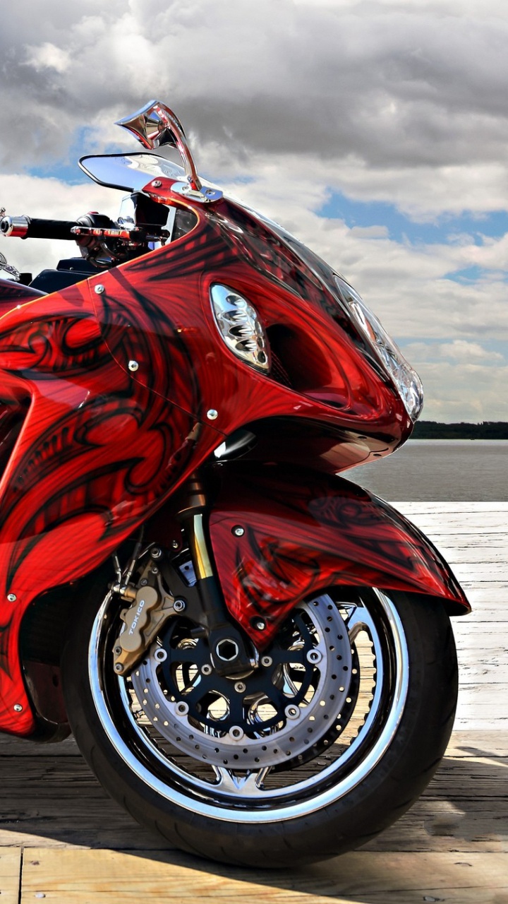 Voiture de Sport Rouge Sur Route Pendant la Journée. Wallpaper in 720x1280 Resolution