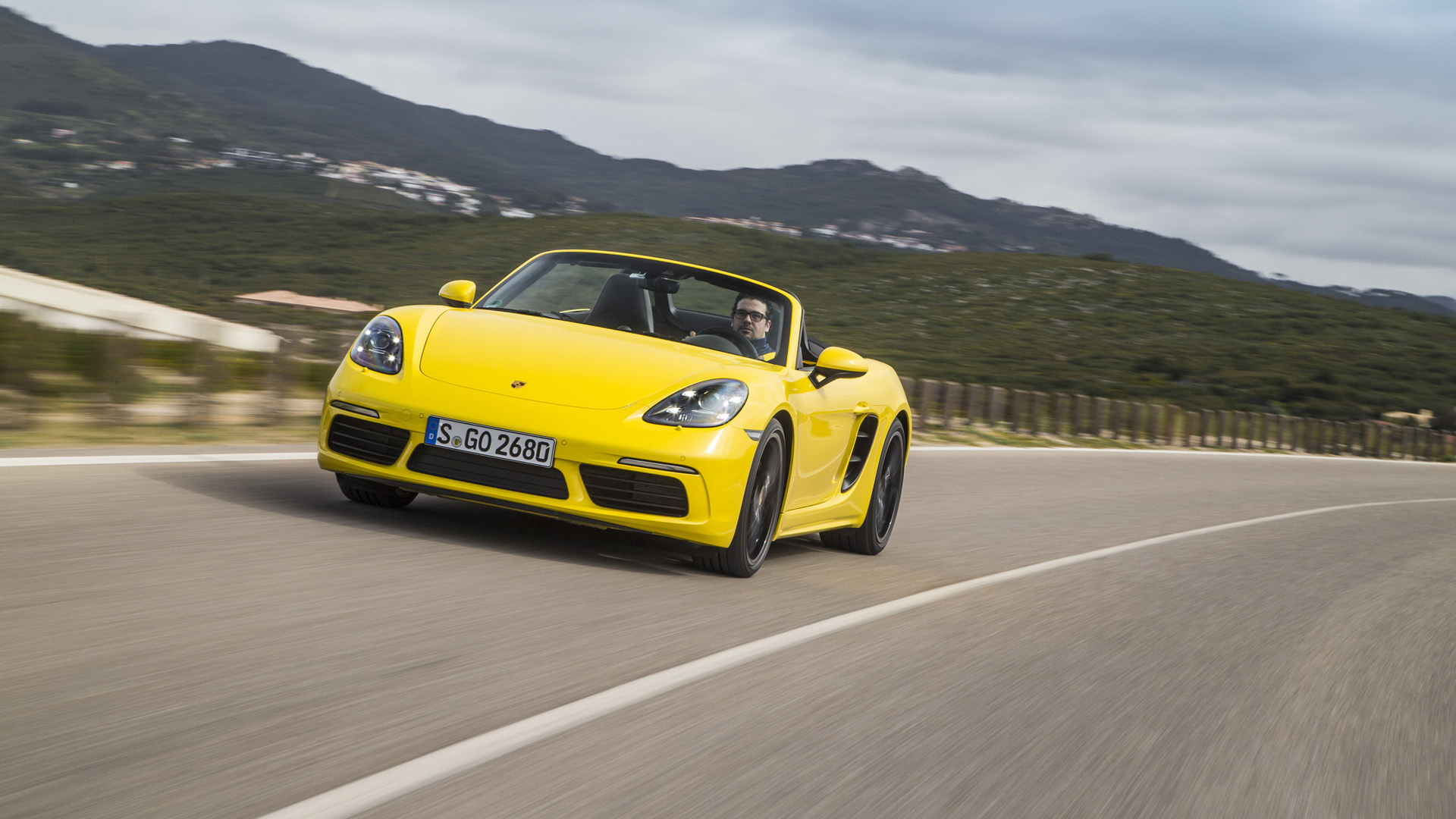 Yellow Porsche 911 on Road During Daytime. Wallpaper in 1920x1080 Resolution