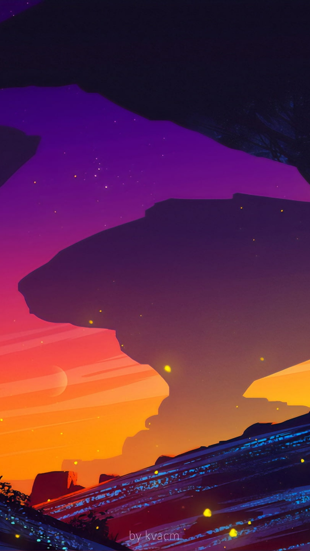 Synthwave, Digitale Kunst, Illustration, Kunstwerk, Zeichnung. Wallpaper in 1080x1920 Resolution