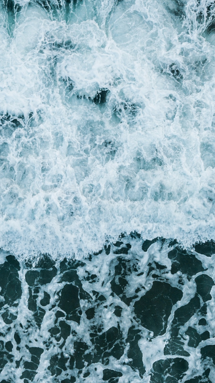 Wave, Wind Wave, Body of Water, Shore, Ocean. Wallpaper in 750x1334 Resolution