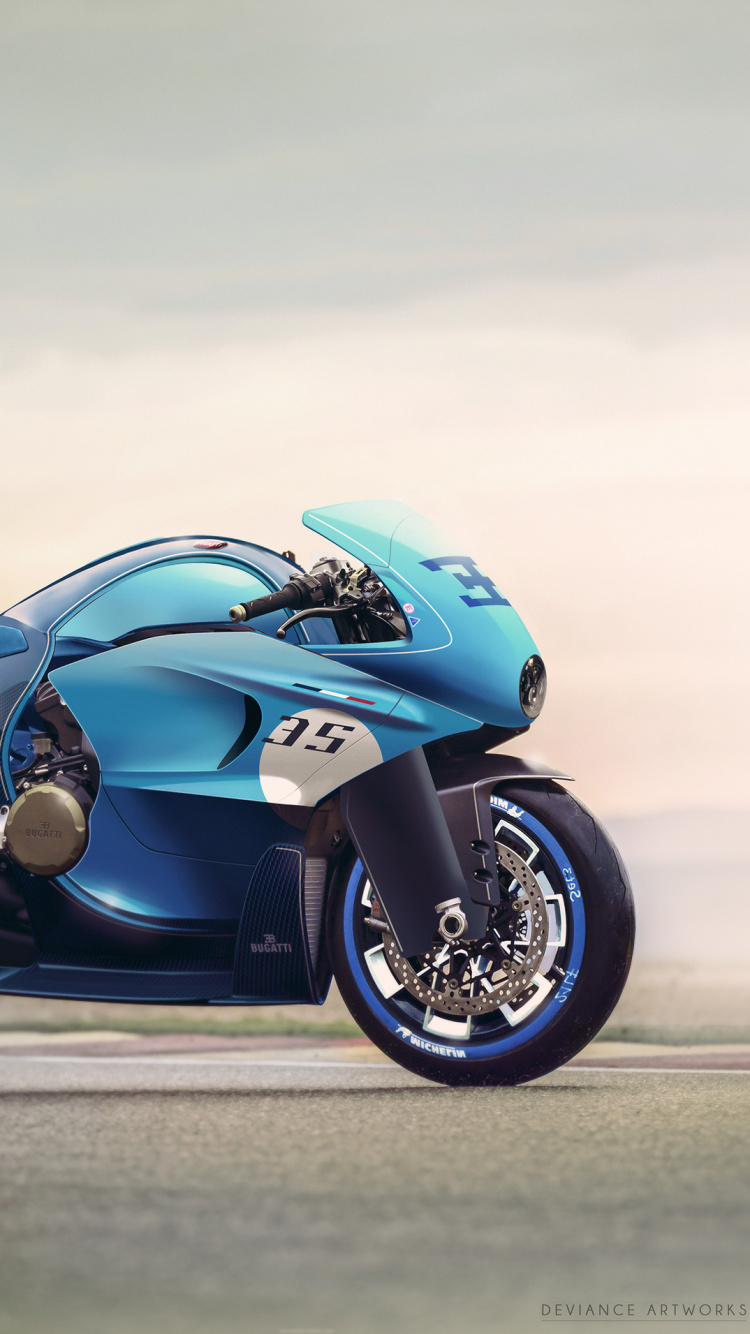 Blue and Black Sports Car on Gray Asphalt Road. Wallpaper in 750x1334 Resolution