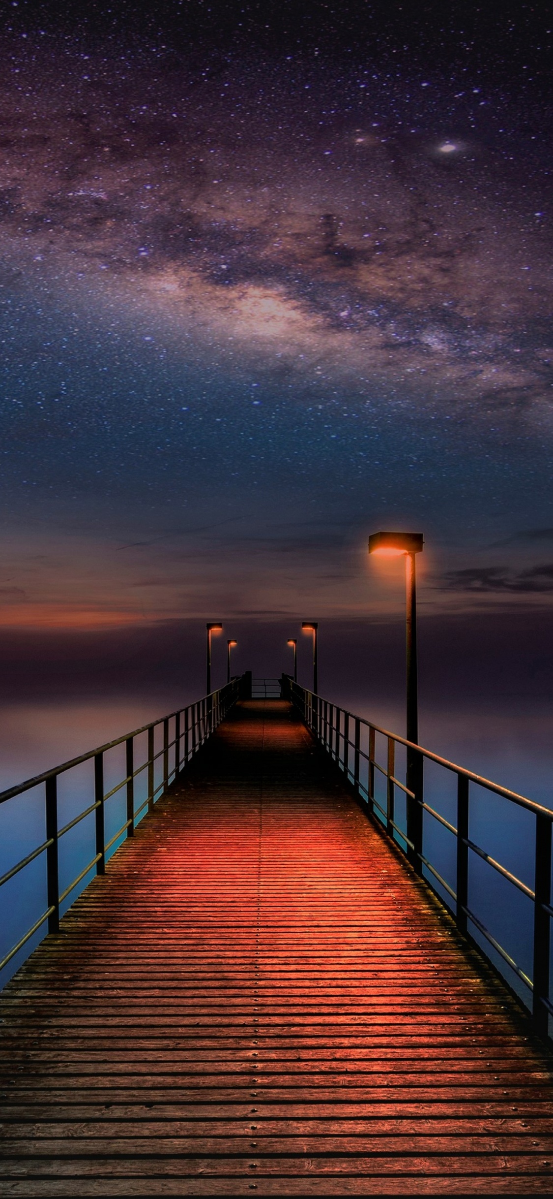 Voie Lactée, Eau, Atmosphère, Afterglow, Lumière. Wallpaper in 1125x2436 Resolution