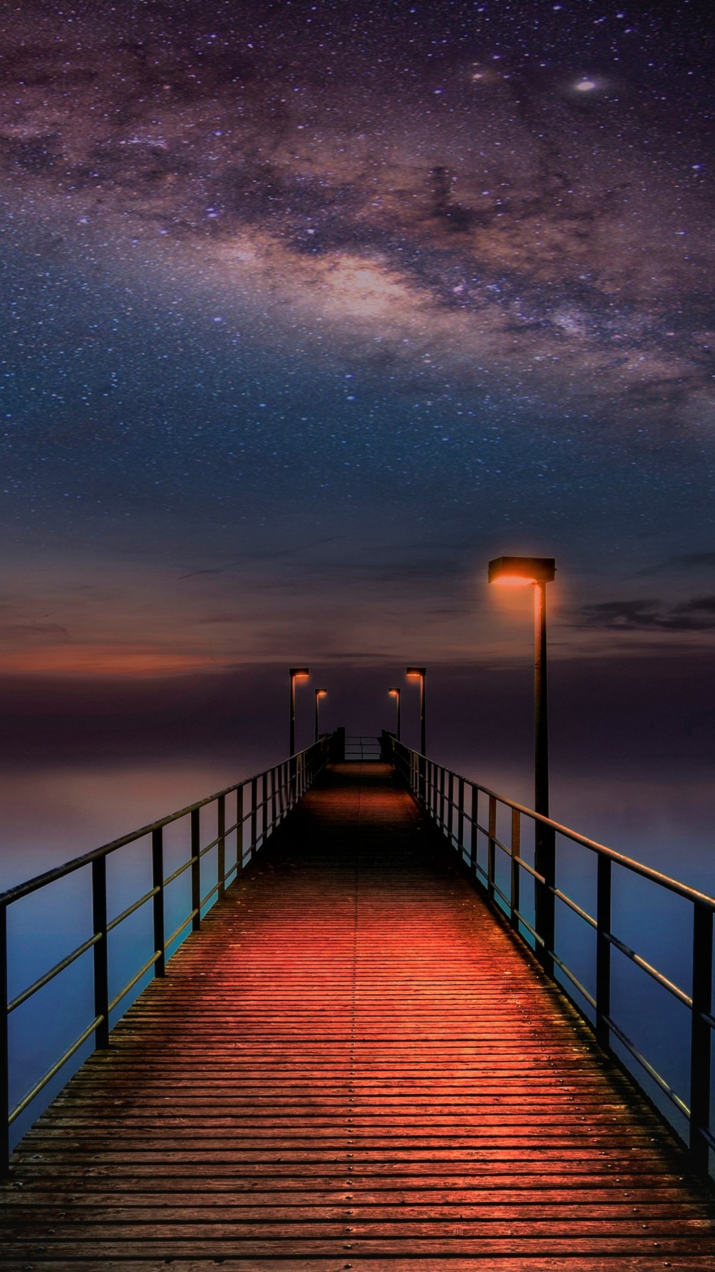 银河系, 明星, 气氛, 余辉, 光 壁纸 1440x2560 允许