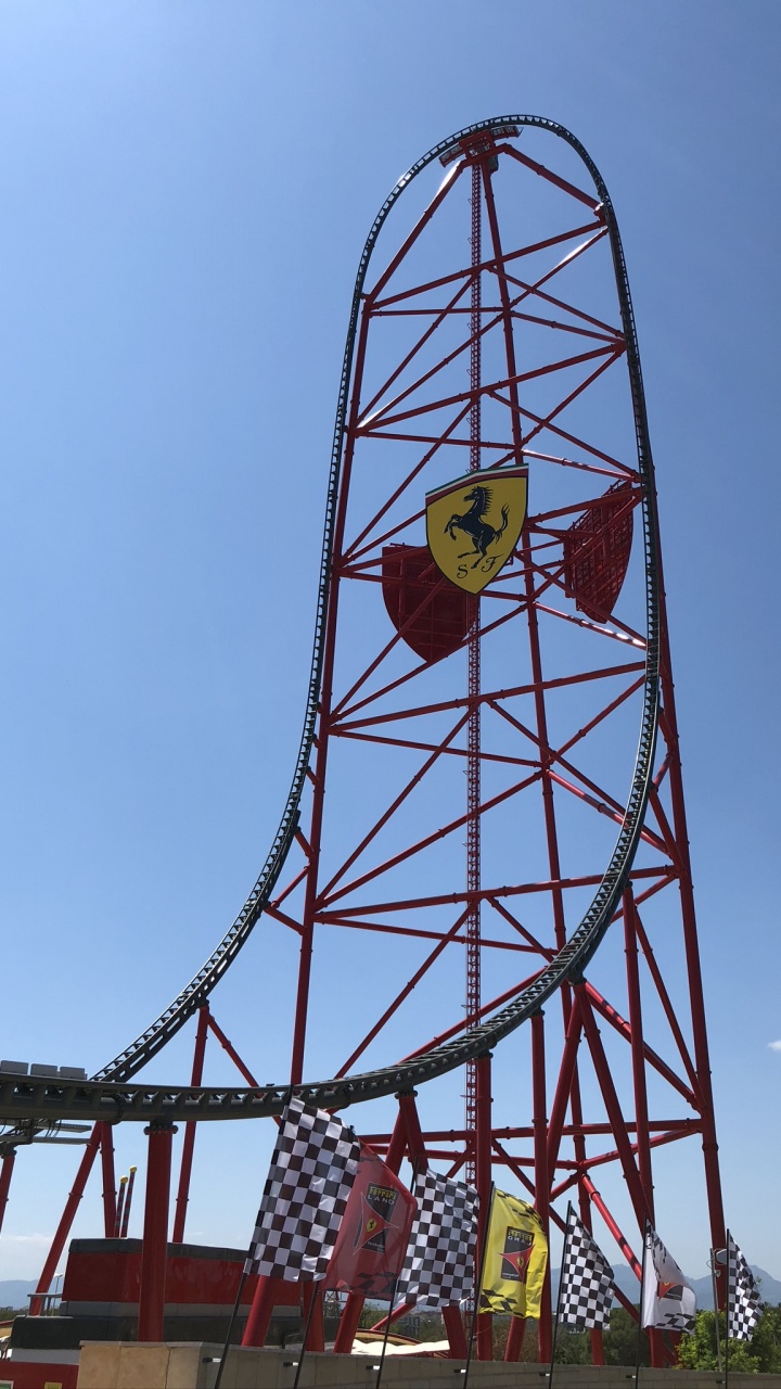 Achterbahn, Riesenrad, Infrastruktur, Freizeit, Öffentlichen Raum. Wallpaper in 720x1280 Resolution