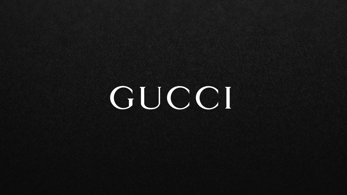 Firmenzeichen, Gucci, Brand, Text, Design. Wallpaper in 1366x768 Resolution