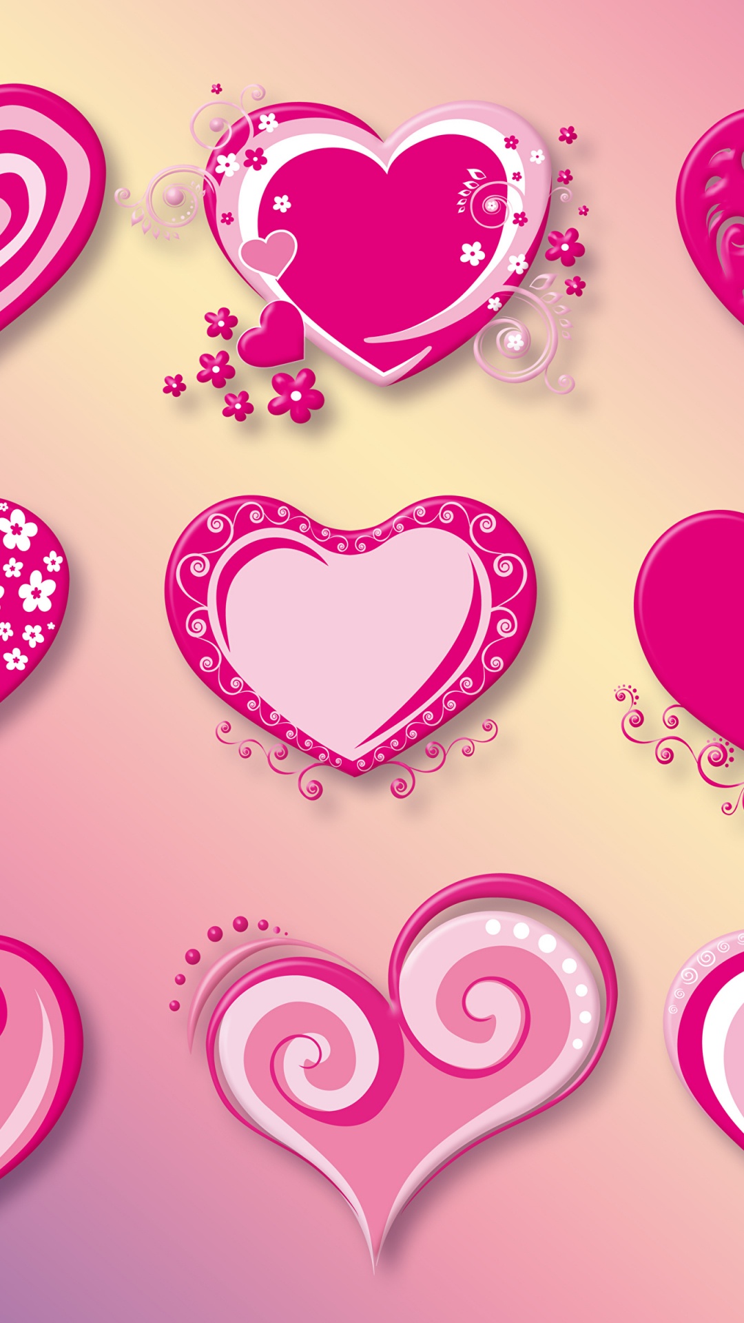 Cœur, Graphiques Vectoriels, Pink, le Jour de Valentines, Amour. Wallpaper in 1080x1920 Resolution