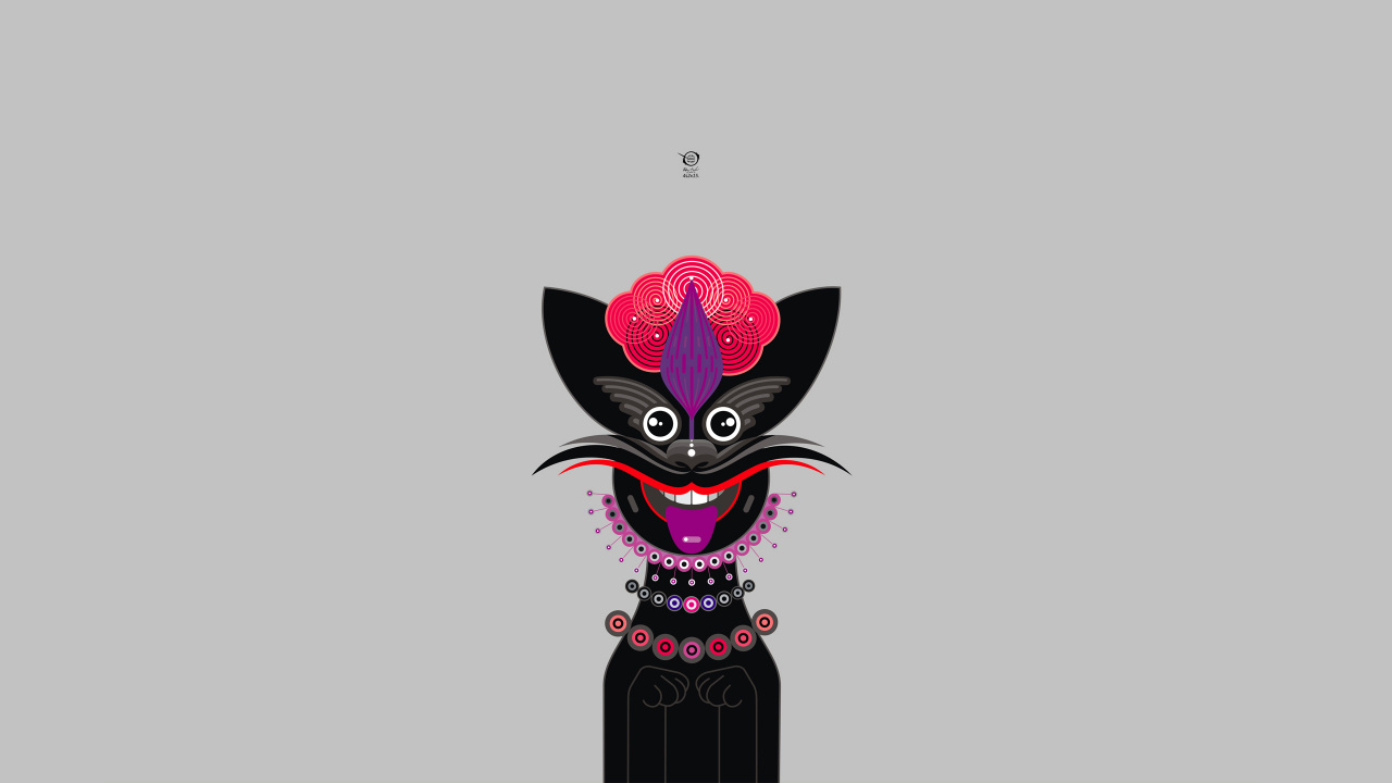 简约, 龙, 粉红色, 虚构的人物, 中小型猫 壁纸 1280x720 允许