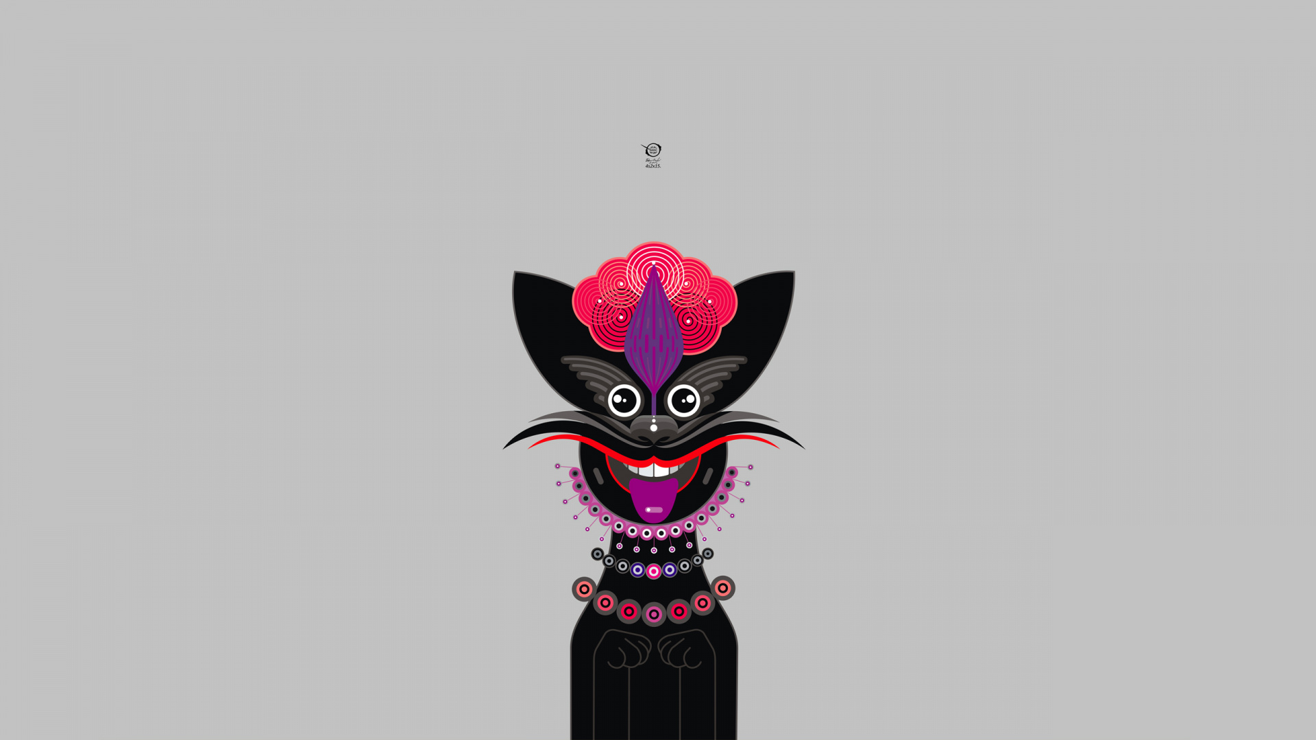 简约, 龙, 粉红色, 虚构的人物, 中小型猫 壁纸 1920x1080 允许