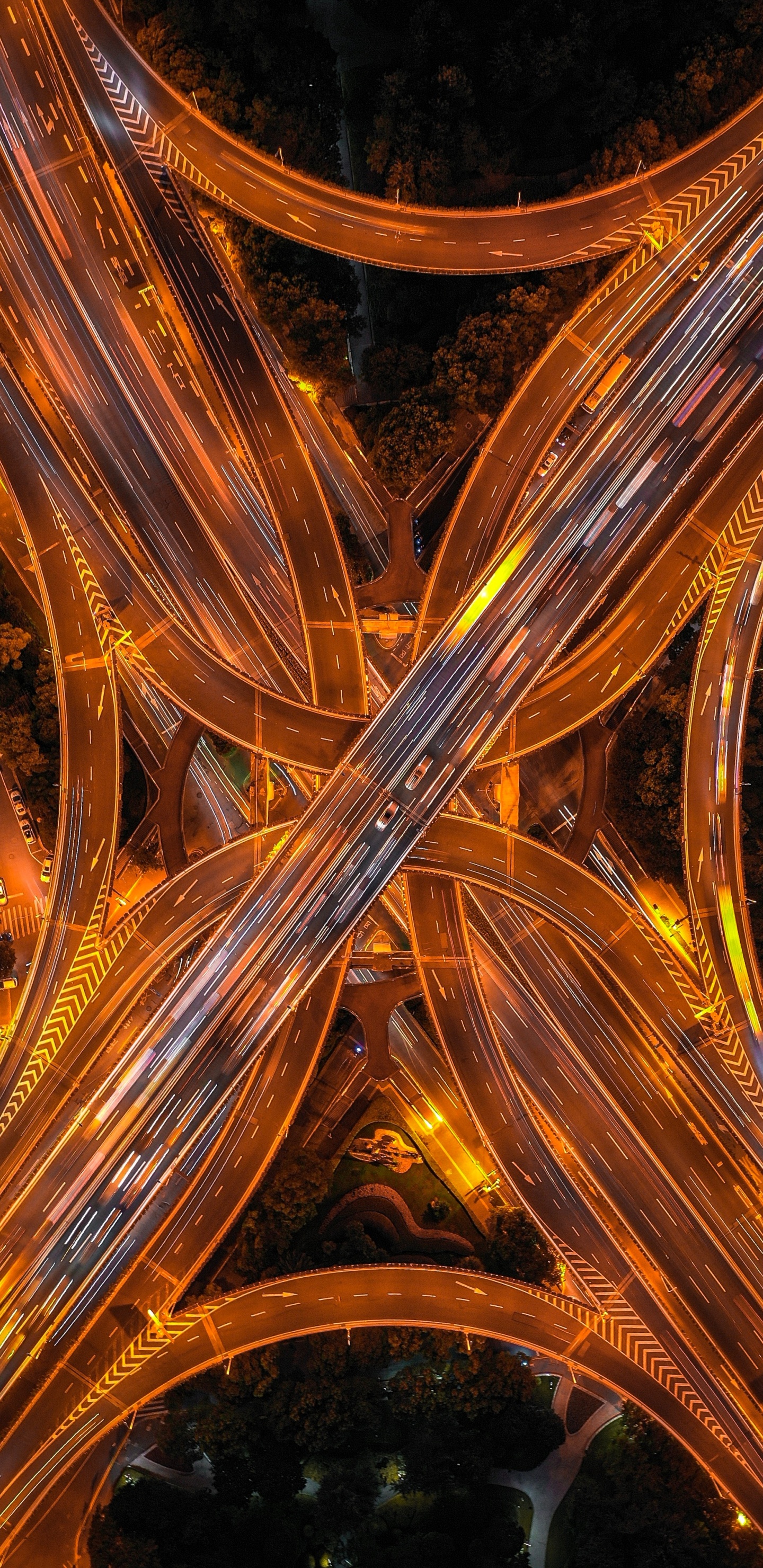 分形技术, 光, 黄色的, 建筑, 基础设施 壁纸 1440x2960 允许