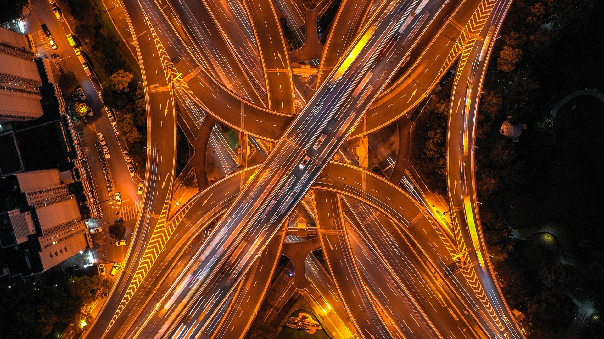 分形技术, 光, 黄色的, 建筑, 基础设施 壁纸 1920x1080 允许