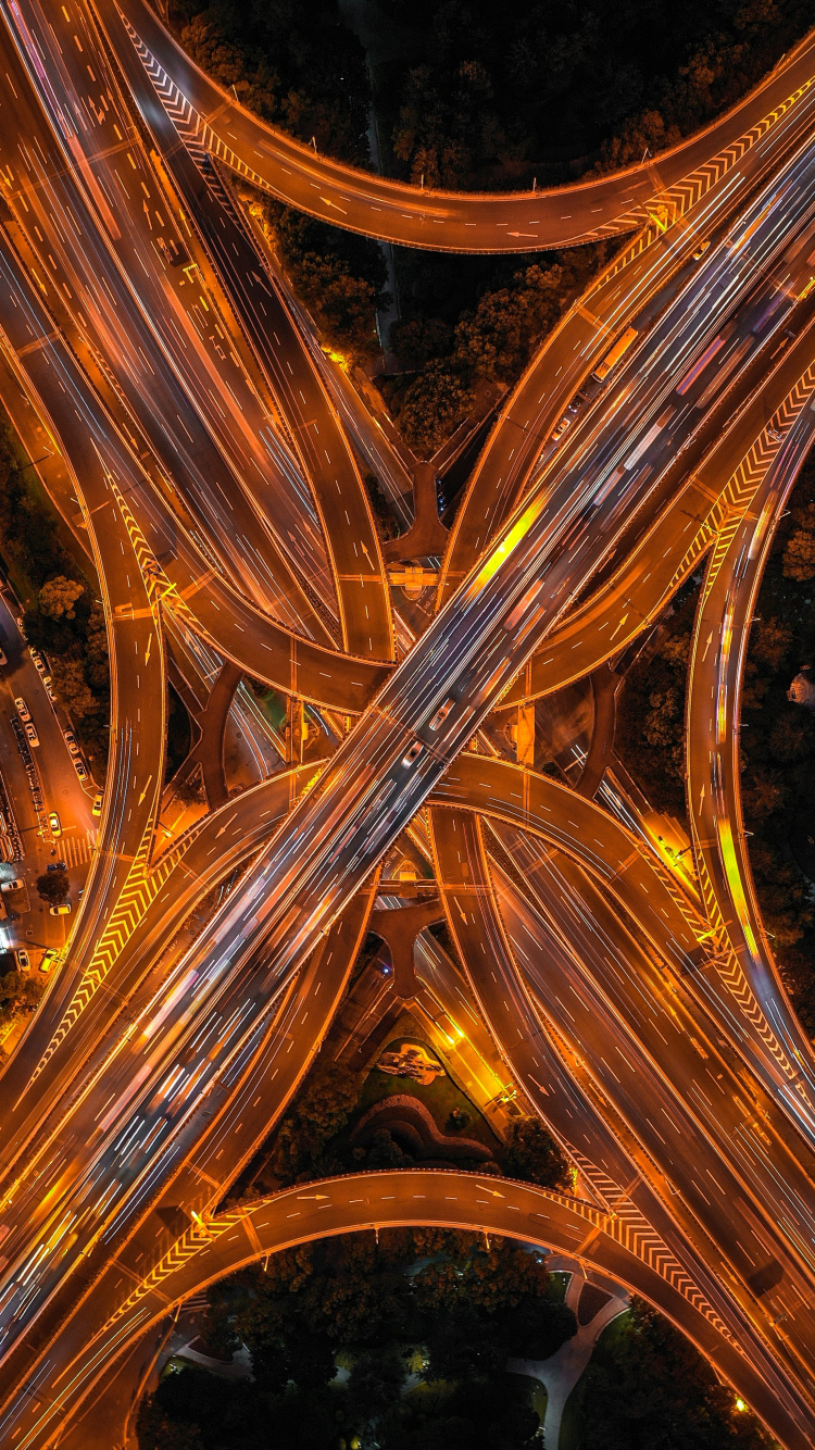 分形技术, 光, 黄色的, 建筑, 基础设施 壁纸 750x1334 允许