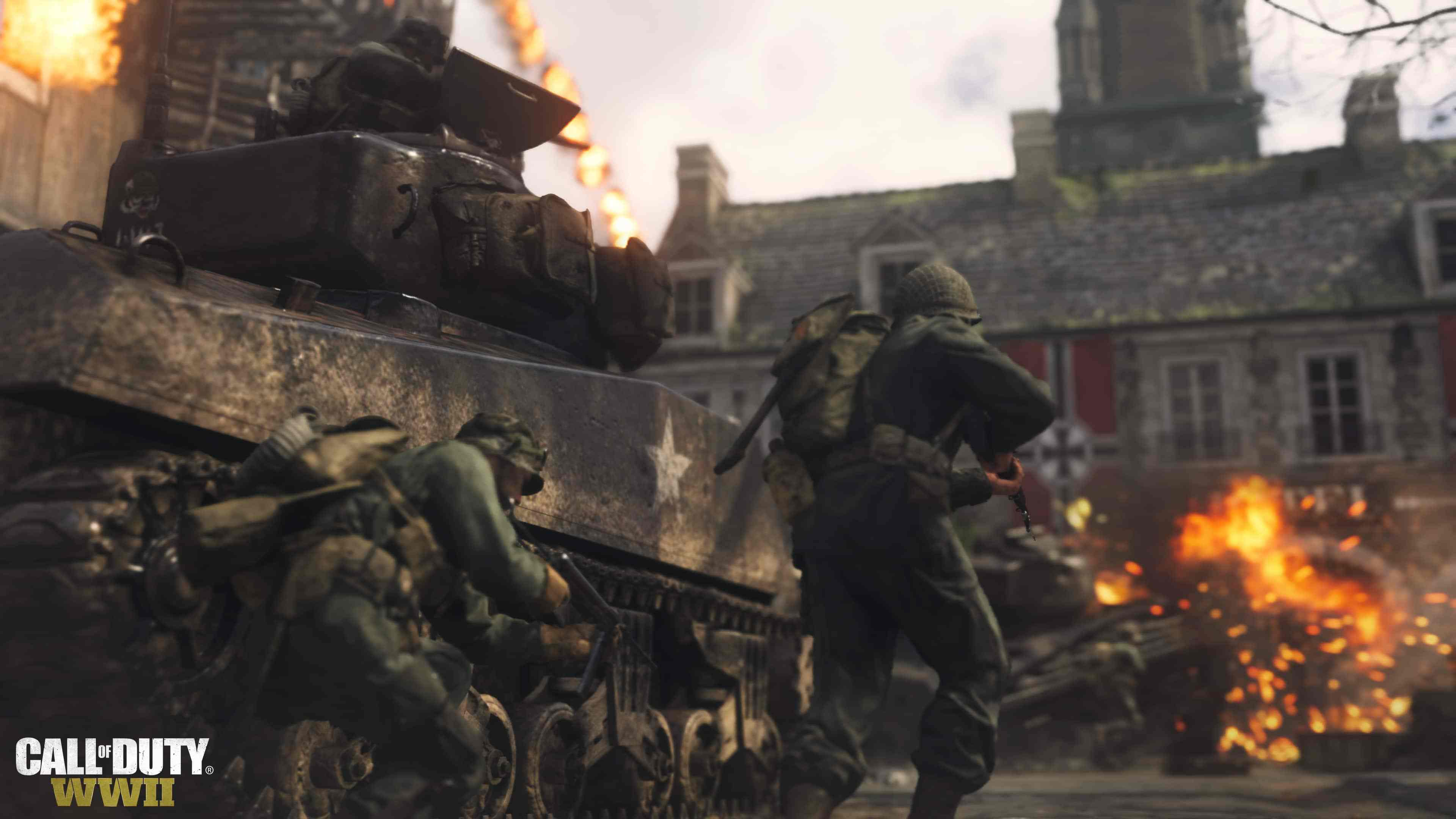 Call of Duty WWII, Call of Duty World at War, Multiplayer Video Game, Activision, pc Game. Wallpaper in 3840x2160 Resolution