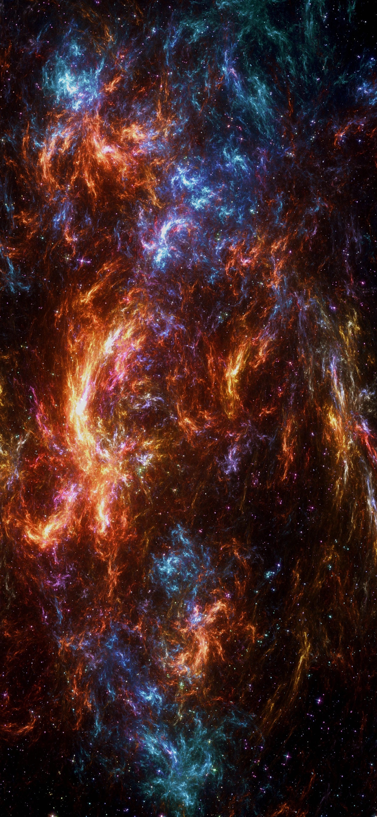 Peinture Abstraite Brune et Noire. Wallpaper in 1242x2688 Resolution