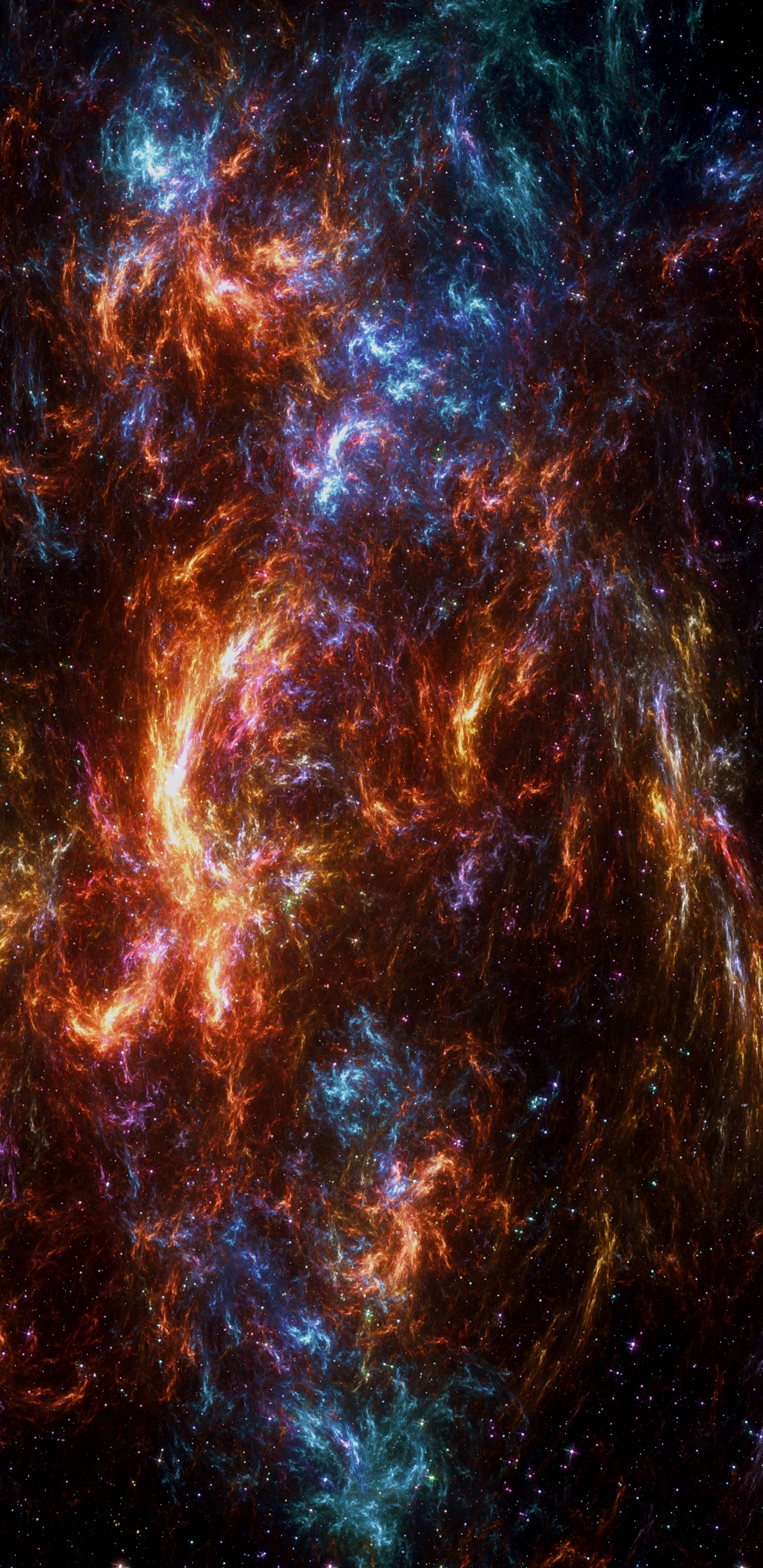 Peinture Abstraite Brune et Noire. Wallpaper in 1440x2960 Resolution