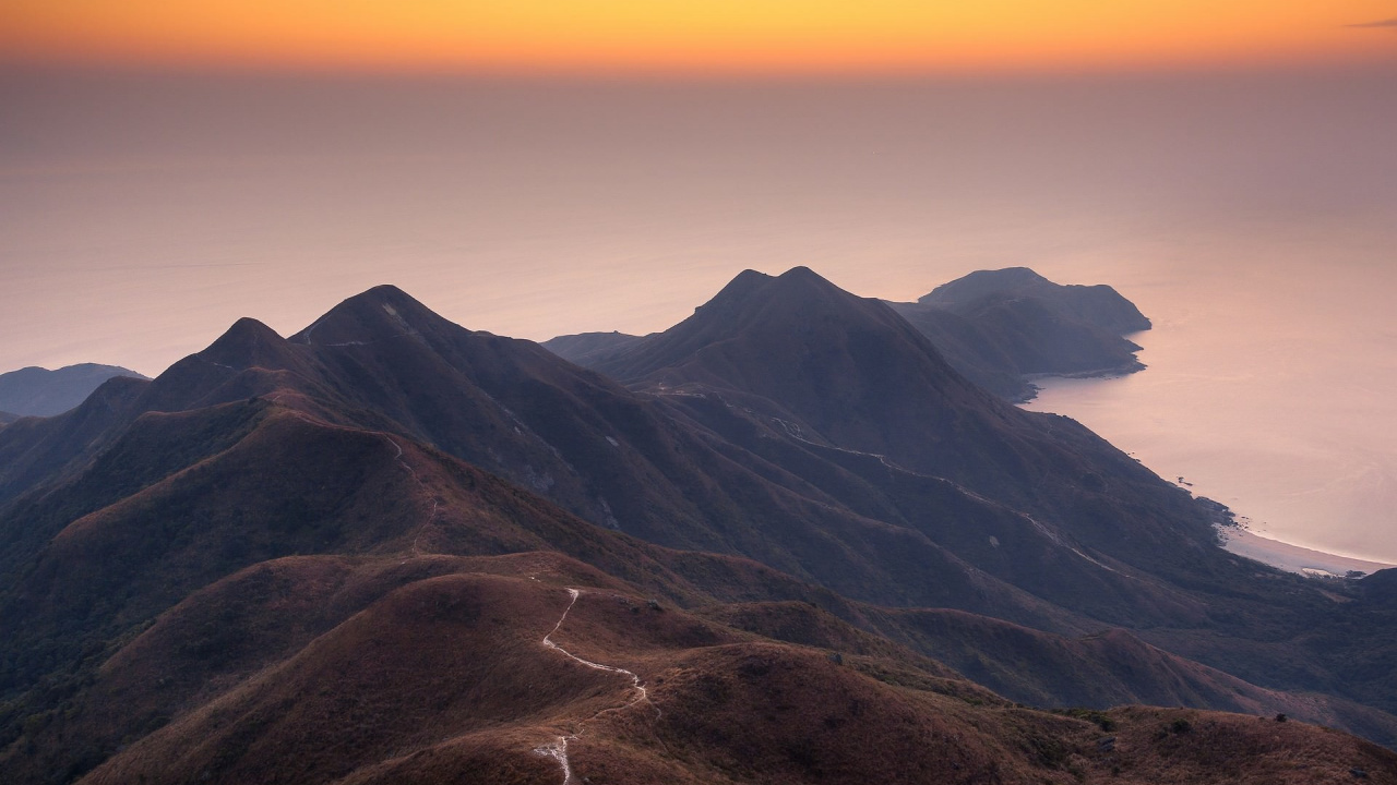 山脉, 维多利亚峰, 多山的地貌, 高地, 跌倒了 壁纸 1280x720 允许